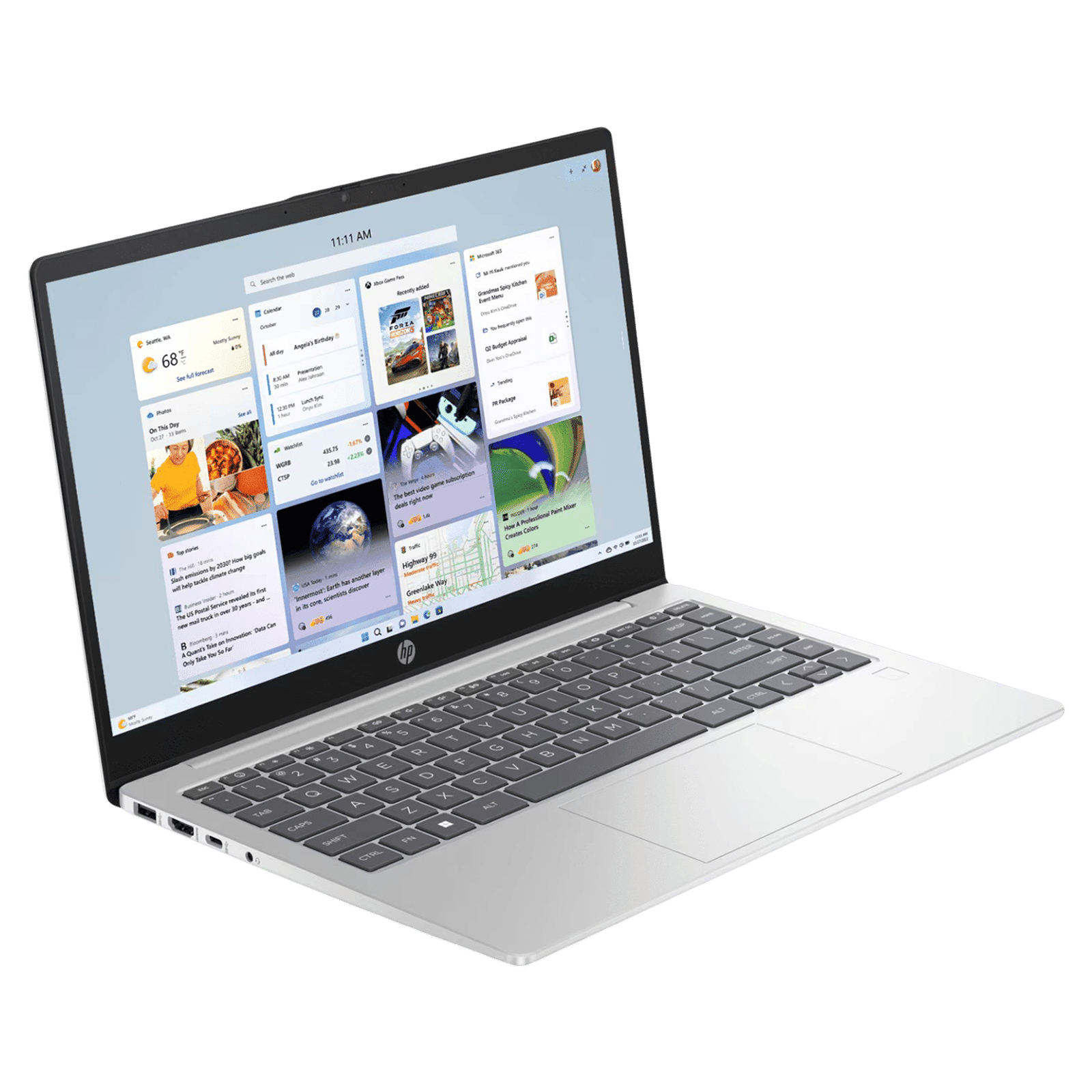 HP 14 EM0025AU AMD Ryen 3 Thin and Light Laptop (8GB, 512GB SSD, Windows 11 Home, 14 inch Full HD Display, MS Office 2021, Natural Silver, 1.4 KG)_7
