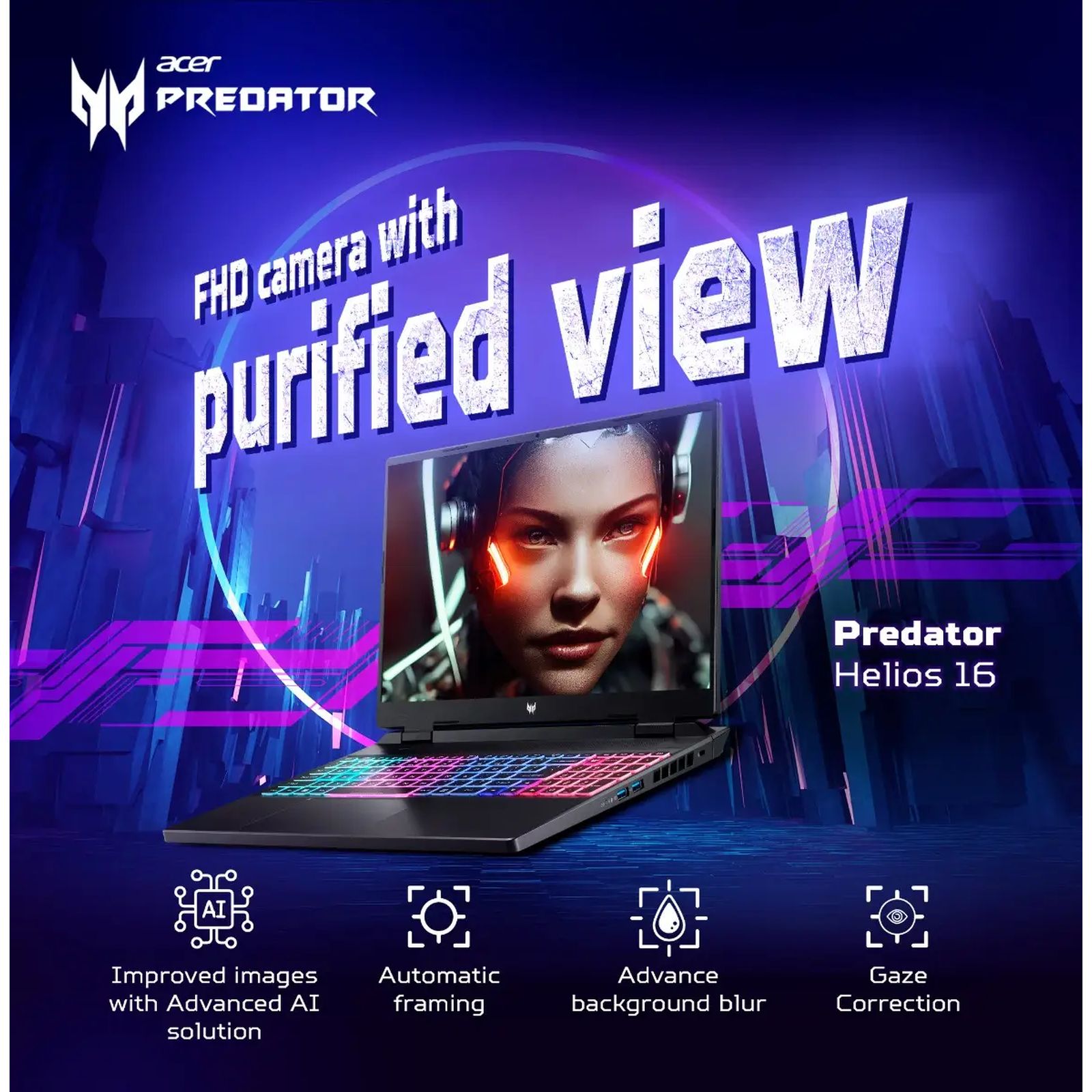 acer Predator Helios Neo 16 Intel Core i7 13th Gen Gaming Laptop (16GB, 1TB SSD, Windows 11 Home, 6GB Graphics, 16 inch 165 Hz WUXGA IPS Display, NVIDIA GeForce RTX 4050, Obsidian Black, 2.6 KG)_12