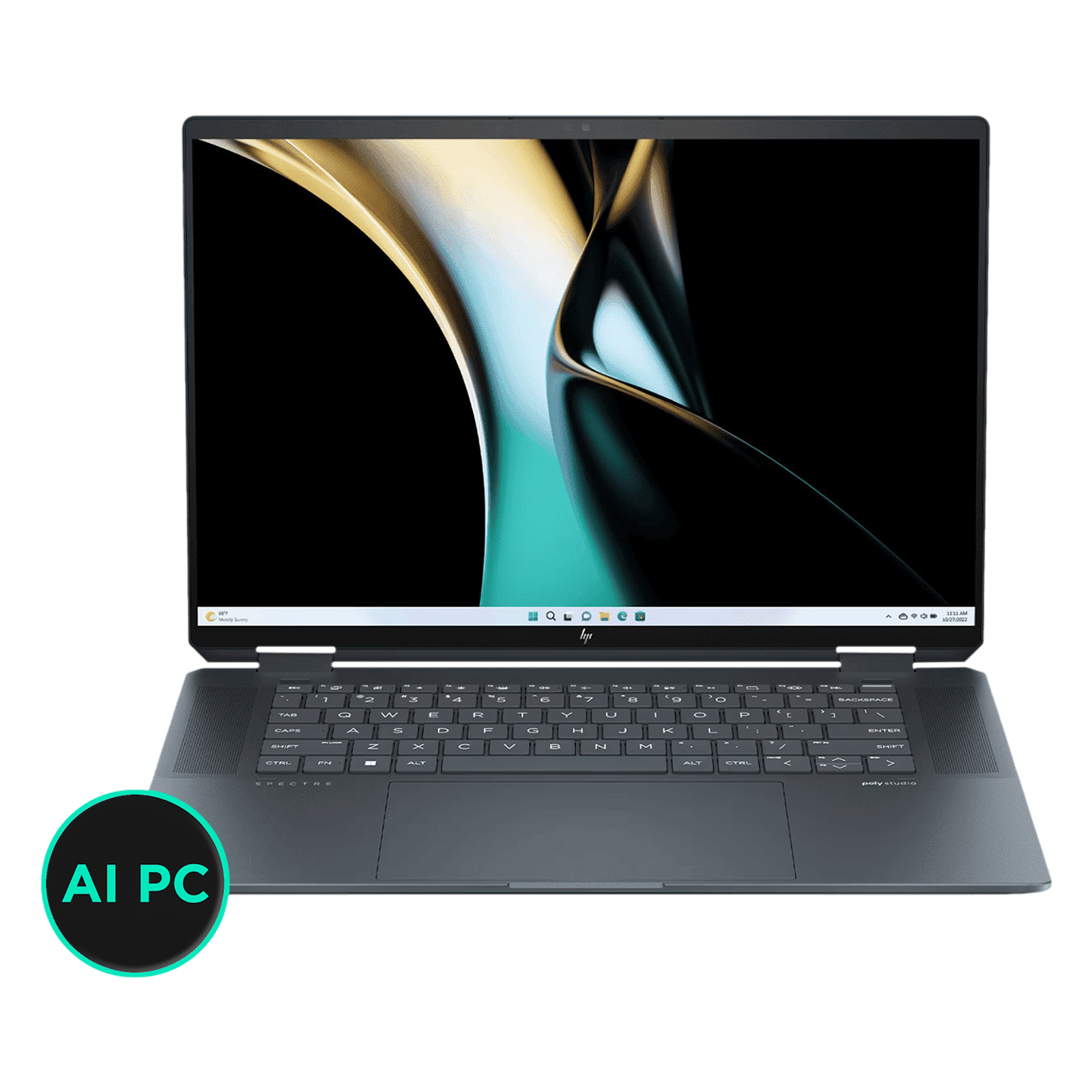 HP Spectre 16 x360 16 aa0664TX Intel Core Ultra 7 Touchscreen 2-in-1 Laptop (32GB, 1TB SSD, Windows 11 Home, 6GB Graphics, 16 inch OLED Display, Space Blue Aluminum, 1.95 KG)_1