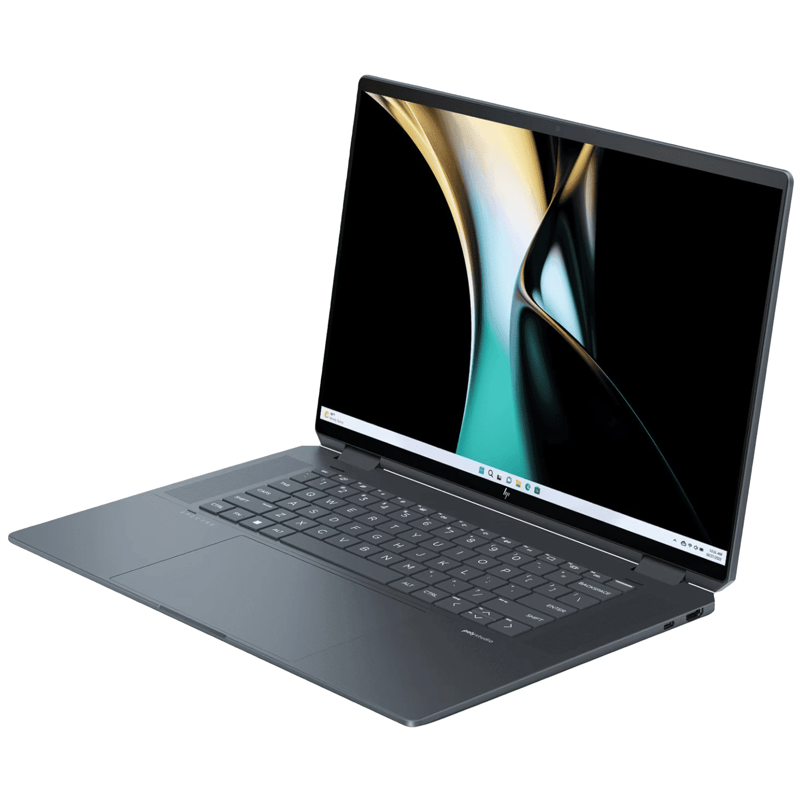 HP Spectre 16 x360 16 aa0664TX Intel Core Ultra 7 Touchscreen 2-in-1 Laptop (32GB, 1TB SSD, Windows 11 Home, 6GB Graphics, 16 inch OLED Display, Space Blue Aluminum, 1.95 KG)_4
