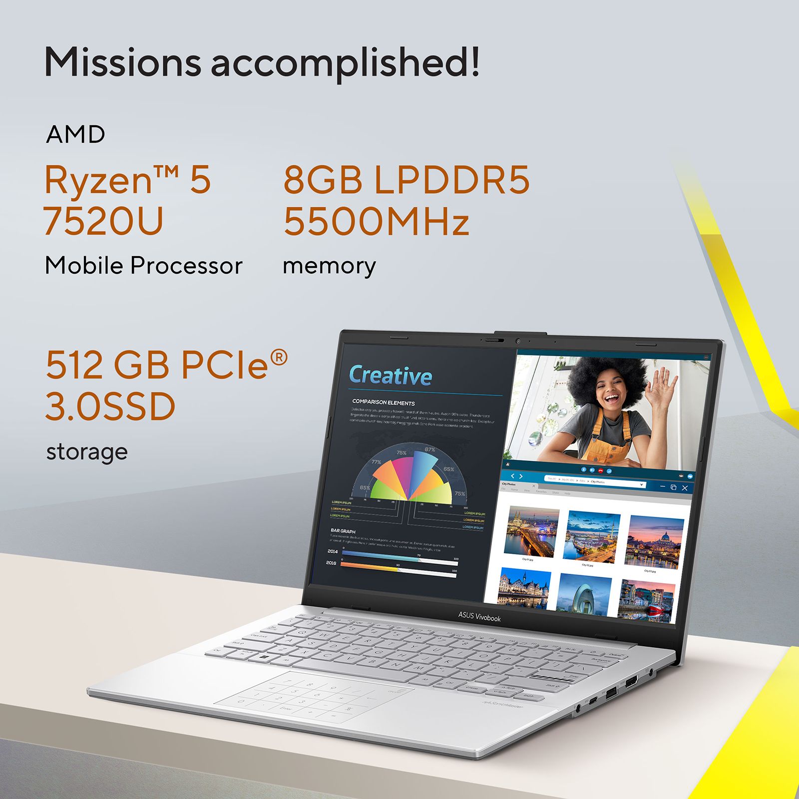 ASUS Vivobook Go 14 E1404FA-NK521WS AMD Ryzen 5 7520U 7th Gen Thin and Light Laptop (8GB, 512GB SSD, Windows 11 Home, 14 inch Full HD Display, MS Office Home & Student 2021, Cool Silver, 1.38 KG) ASUS Vivobook Go 14 E1404FA-NK521WS AMD Ryzen 5 7520U 7th Gen Thin and Light Laptop (8GB, 512GB SSD, Windows 11 Home, 14 inch Full HD Display, MS Office Home & Student 2021, Cool Silver, 1.38 KG)_19