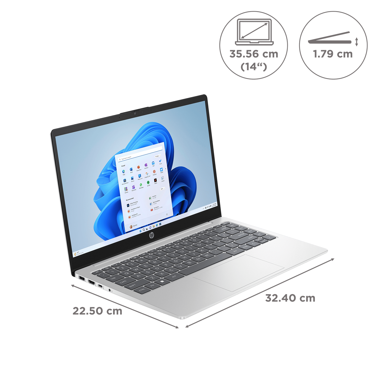 HP 14s-dq5138tu Intel Core i3 12th Gen Laptop (8GB, 512GB SSD, Windows 11 Home, 14 inch Full HD IPS Display, MS Office 2021, Natural Silver, 1.46 KG) HP 14s-dq5138tu Intel Core i3 12th Gen Laptop (8GB, 512GB SSD, Windows 11 Home, 14 inch Full HD IPS Display, MS Office 2021, Natural Silver, 1.46 KG)_2