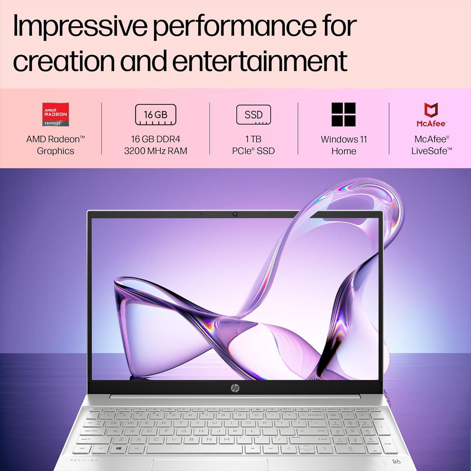 HP Pavilion 15 eh1047AU AMD Ryzen 5 Laptop (16GB, 1TB SSD, Windows 11 Home, 15.6 inch Full HD IPS Display, MS Office 2021, Natural Silver, 1.75 KG)_15