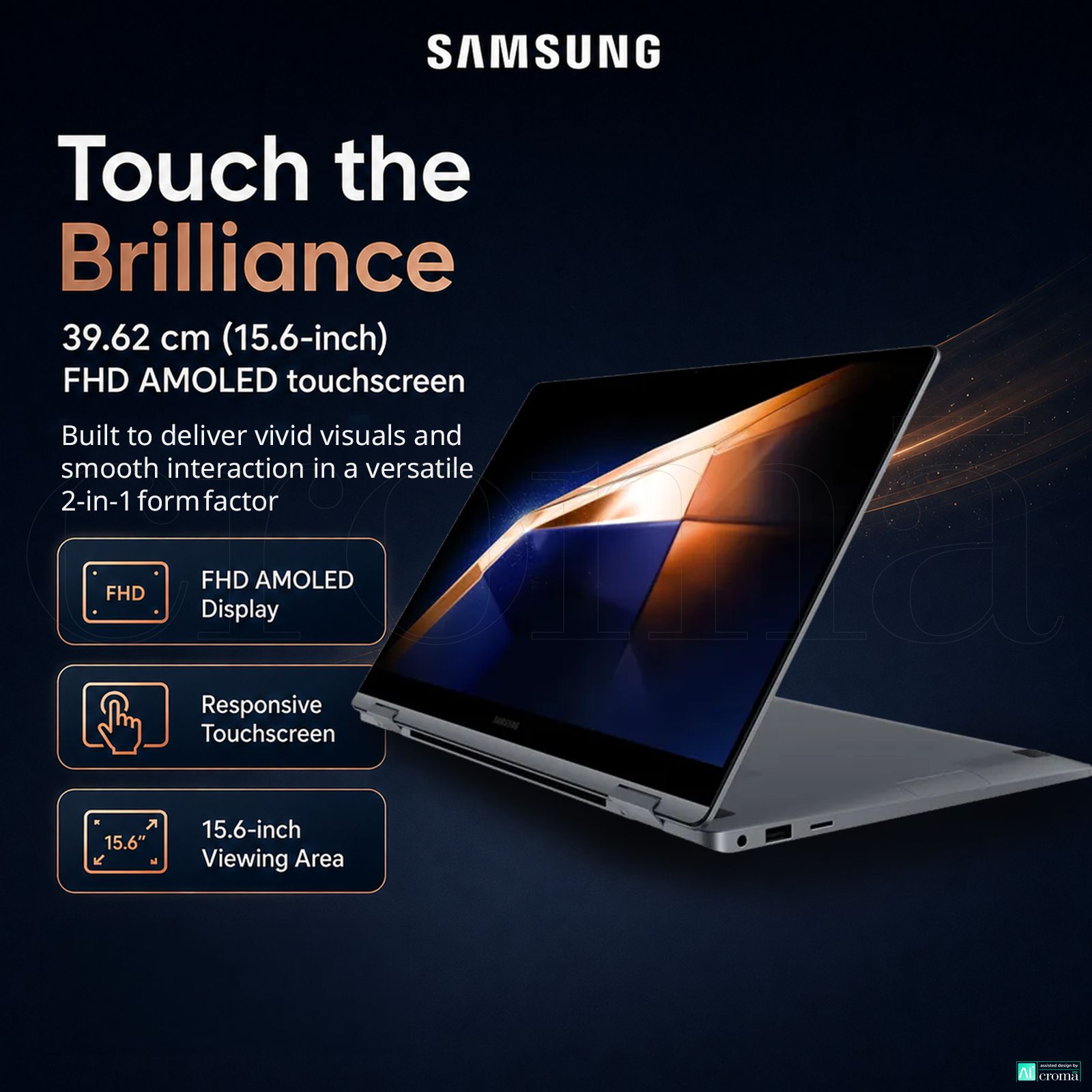 SAMSUNG Galaxy Book4 360 Intel Core Ultra 7 Touchscreen 2-in-1 Laptop (16GB, 512GB SSD, Windows 11 Home, 15.6 inch FHD AMOLED Display, MS Office 2021, Gray, 1.46 KG) SAMSUNG Galaxy Book4 360 Intel Core Ultra 7 Touchscreen 2-in-1 Laptop (16GB, 512GB SSD, Windows 11 Home, 15.6 inch FHD AMOLED Display, MS Office 2021, Gray, 1.46 KG)_3