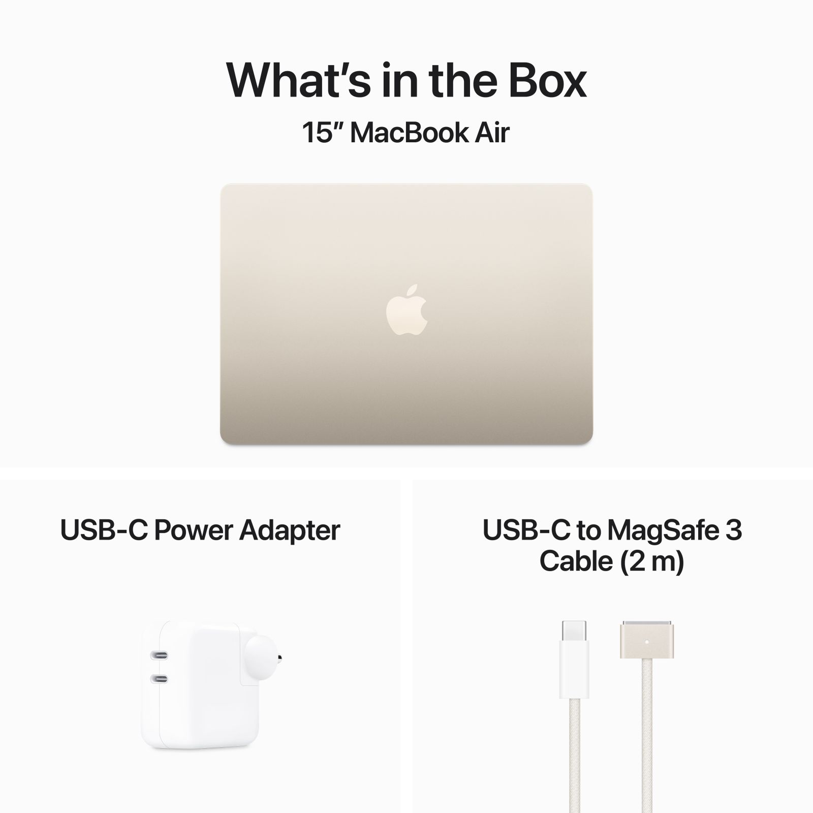 Apple MacBook Air (15.3 inch, M3, 16GB, 512GB, macOS, Starlight) Apple MacBook Air (15.3 inch, M3, 16GB, 512GB, macOS, Starlight)_6