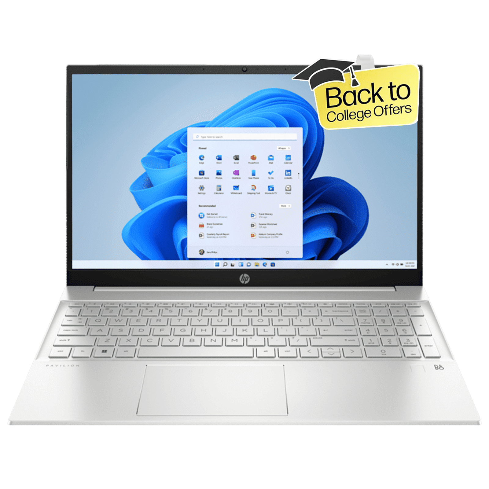 HP 15-eg3032TU Intel Core i7 13th Gen Laptop (16GB, 512GB SSD, Windows 11 Home, 16GB Graphics, 15.6 inch Full HD IPS Display, MS Office 2021, Natural Silver, 1.75 KG)_1