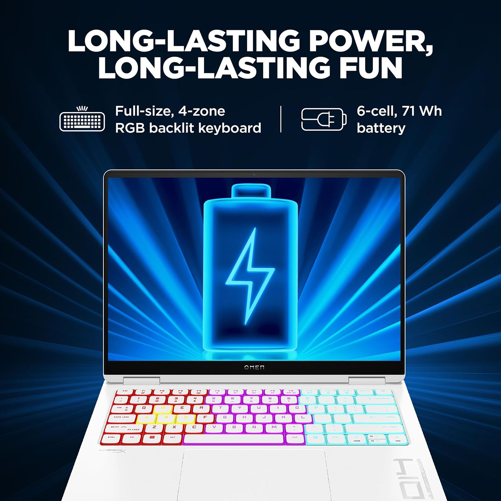HP Omen Transcend 14 fb0089TX Intel Core Ultra 7 Gaming Laptop (16GB, 1TB SSD, Windows 11 Home, 8GB Graphics, 14 inch 120 Hz OLED Display, NVIDIA GeForce RTX 4060, MS Office 365, Ceramic White Aluminum, 1.63 KG) HP Omen Transcend 14 fb0089TX Intel Core Ultra 7 Gaming Laptop (16GB, 1TB SSD, Windows 11 Home, 8GB Graphics, 14 inch 120 Hz OLED Display, NVIDIA GeForce RTX 4060, MS Office 365, Ceramic White Aluminum, 1.63 KG)_16