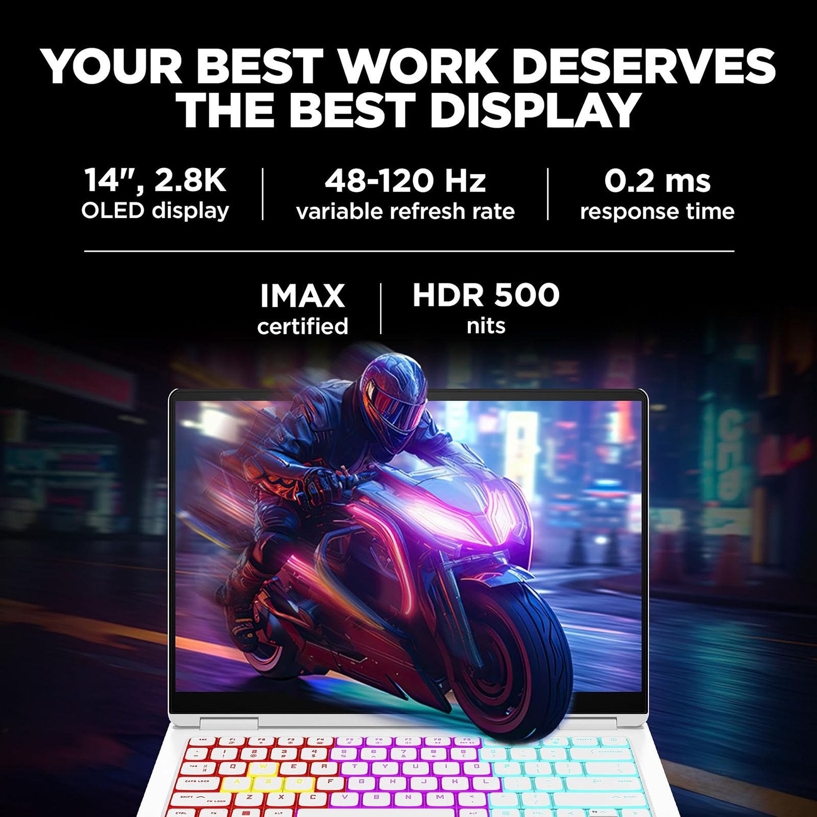 HP Omen Transcend 14 fb0089TX Intel Core Ultra 7 Gaming Laptop (16GB, 1TB SSD, Windows 11 Home, 8GB Graphics, 14 inch 120 Hz OLED Display, NVIDIA GeForce RTX 4060, MS Office 365, Ceramic White Aluminum, 1.63 KG) HP Omen Transcend 14 fb0089TX Intel Core Ultra 7 Gaming Laptop (16GB, 1TB SSD, Windows 11 Home, 8GB Graphics, 14 inch 120 Hz OLED Display, NVIDIA GeForce RTX 4060, MS Office 365, Ceramic White Aluminum, 1.63 KG)_9
