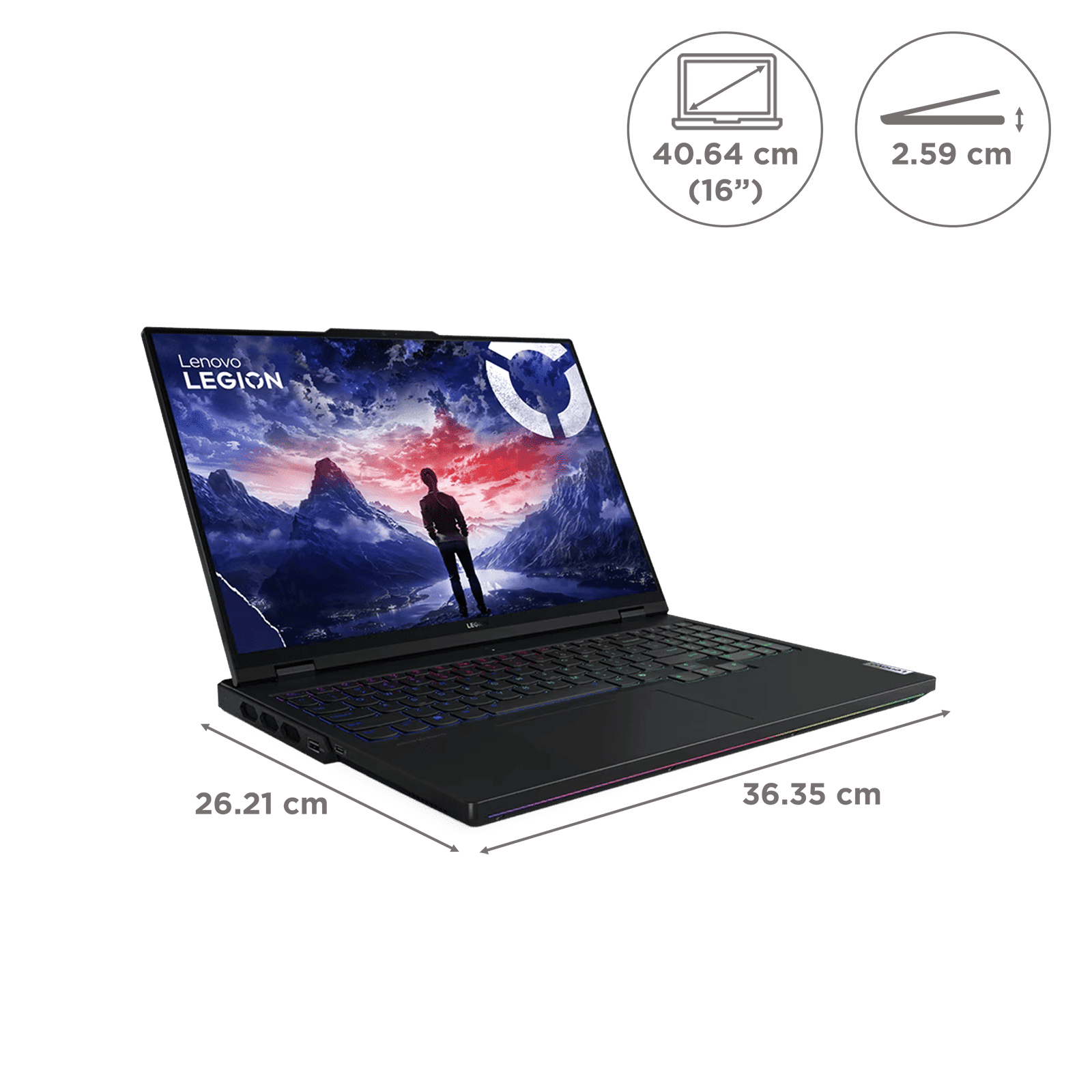 Lenovo Legion Pro 7i 16IRX9H Intel Core i9 14th Gen Gaming Laptop (32GB, 1TB SSD, Windows 11 Home, 12GB Graphics, 16 inch 240 Hz WQXGA IPS Display, NVIDIA GeForce RTX 4080, MS Office Home & Student 2021, Eclipse Black, 2.62 KG)_2