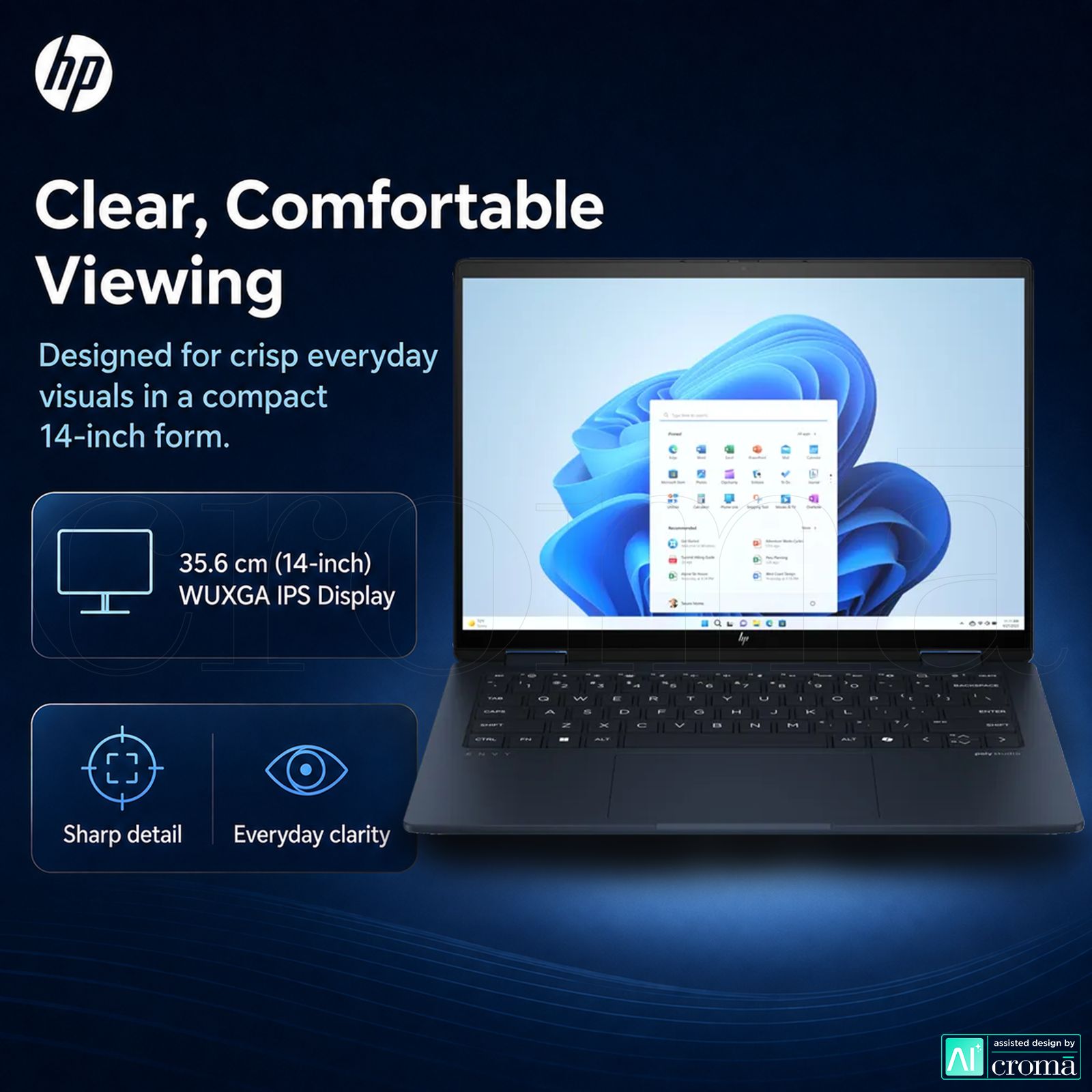 HP Envy x360 14t fc000 Intel Core Ultra 7 Touchscreen 2-in-1 Laptop (16GB, 512GB SSD, Windows 11 Home, 14 inch WUXGA IPS Display, MS Office 2021, Atmospheric Blue, 1.44 KG) HP Envy x360 14t fc000 Intel Core Ultra 7 Touchscreen 2-in-1 Laptop (16GB, 512GB SSD, Windows 11 Home, 14 inch WUXGA IPS Display, MS Office 2021, Atmospheric Blue, 1.44 KG)_3