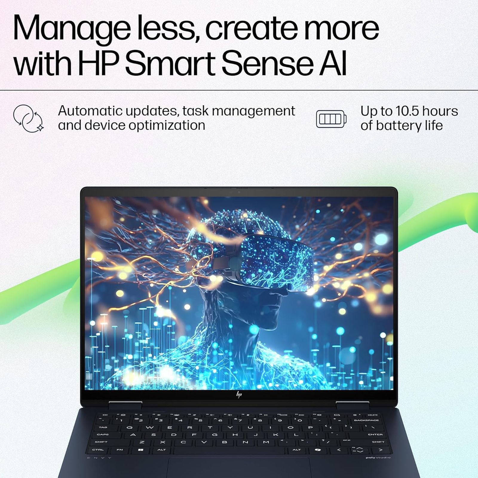 HP Envy x360 14 fc0078TU Intel Core Ultra 5 Touchscreen 2-in-1 Laptop (16GB, 512GB SSD, Windows 11 Home, 14 inch 2.8K OLED Display, MS Office 2021, Atmospheric Blue, 1.39 KG)_8