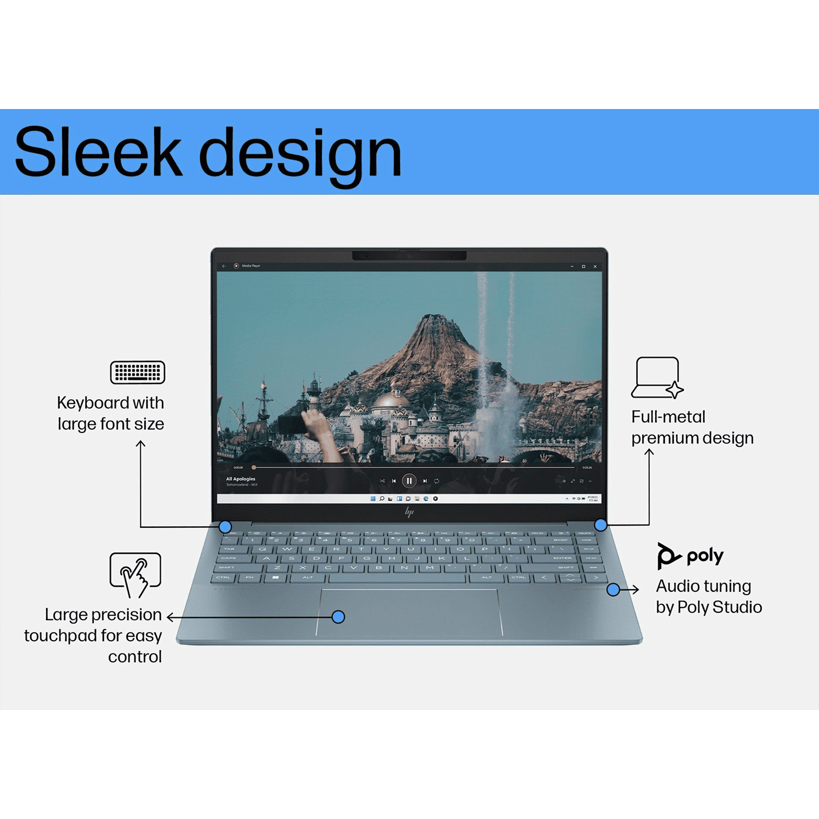 HP 14-ew1074TU Intel Core Ultra 5 Thin and Light Laptop (16GB, 512GB SSD, Windows 11 Home, 14 inch WQXGA IPS Display, MS Office 2021, Natural Silver, 1.44 KG) HP 14-ew1074TU Intel Core Ultra 5 Thin and Light Laptop (16GB, 512GB SSD, Windows 11 Home, 14 inch WQXGA IPS Display, MS Office 2021, Natural Silver, 1.44 KG)_10