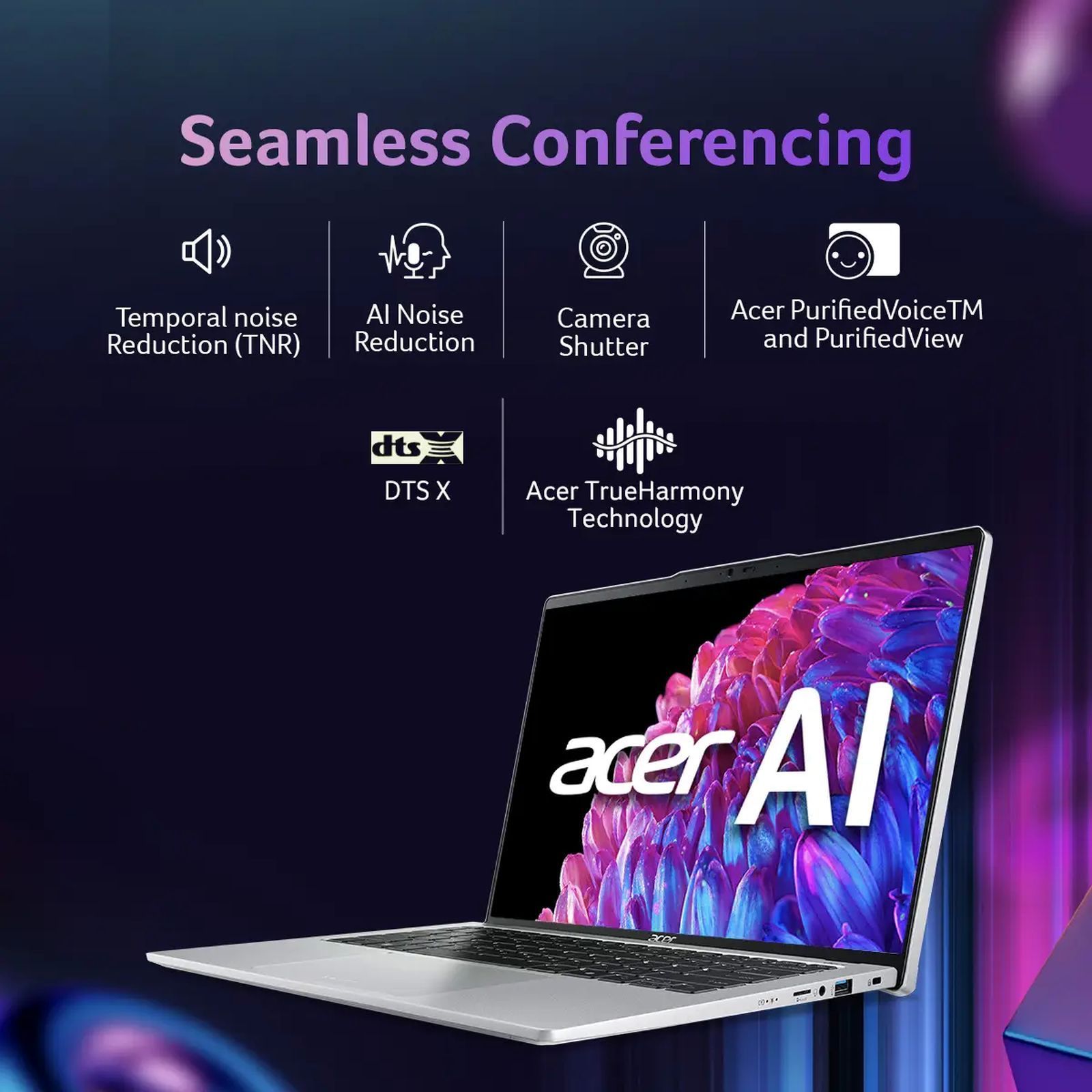 acer Swift Go SFG14-73T-58PZ Intel Core Ultra 5 Touchscreen Thin & Light Laptop (16GB, 512GB SSD, Windows 11 Home, 14 inch LCD IPS Display, MS Office 2021, Silver, 1.32 KG)_14
