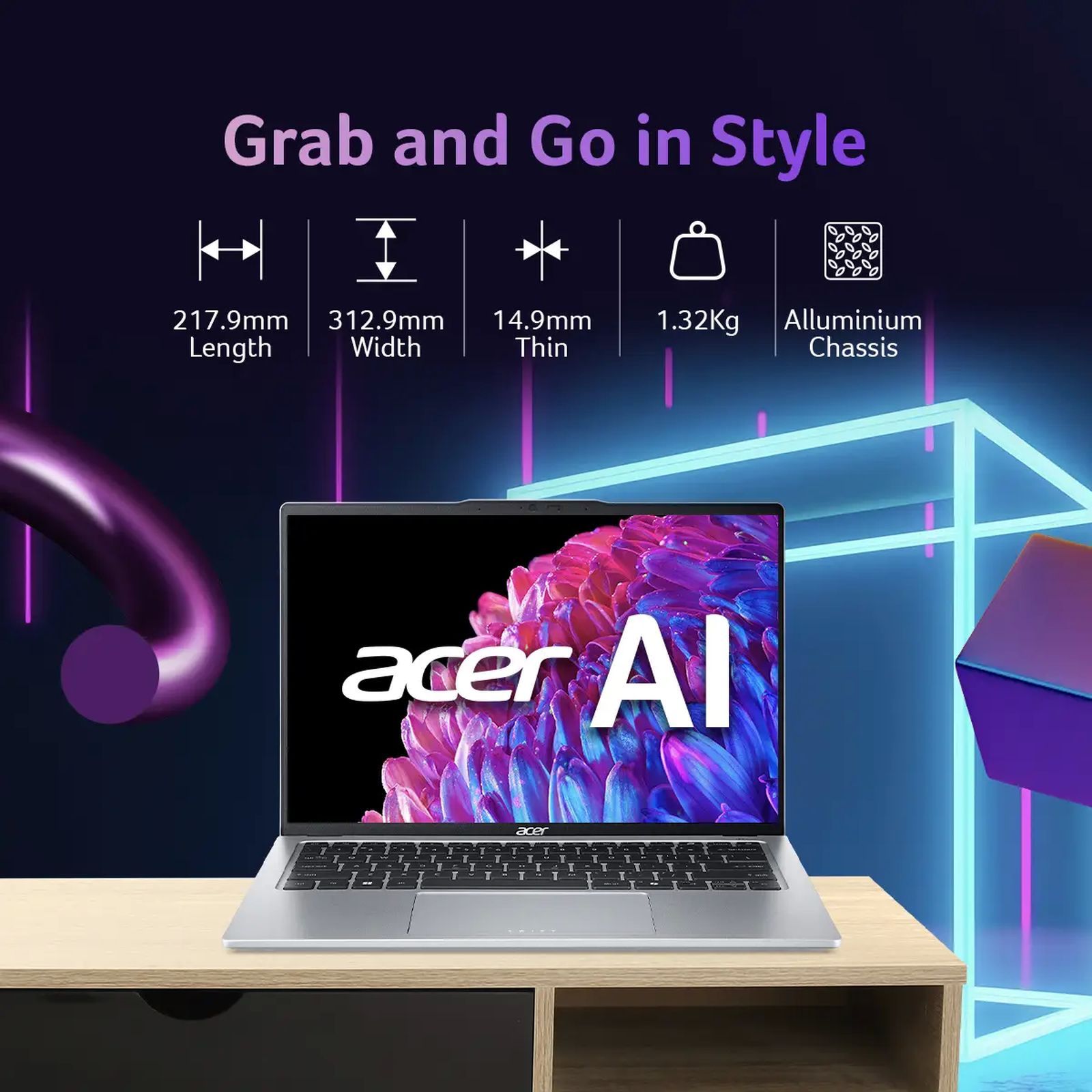 acer Swift Go SFG14-73T-58PZ Intel Core Ultra 5 Touchscreen Thin & Light Laptop (16GB, 512GB SSD, Windows 11 Home, 14 inch LCD IPS Display, MS Office 2021, Silver, 1.32 KG)_15