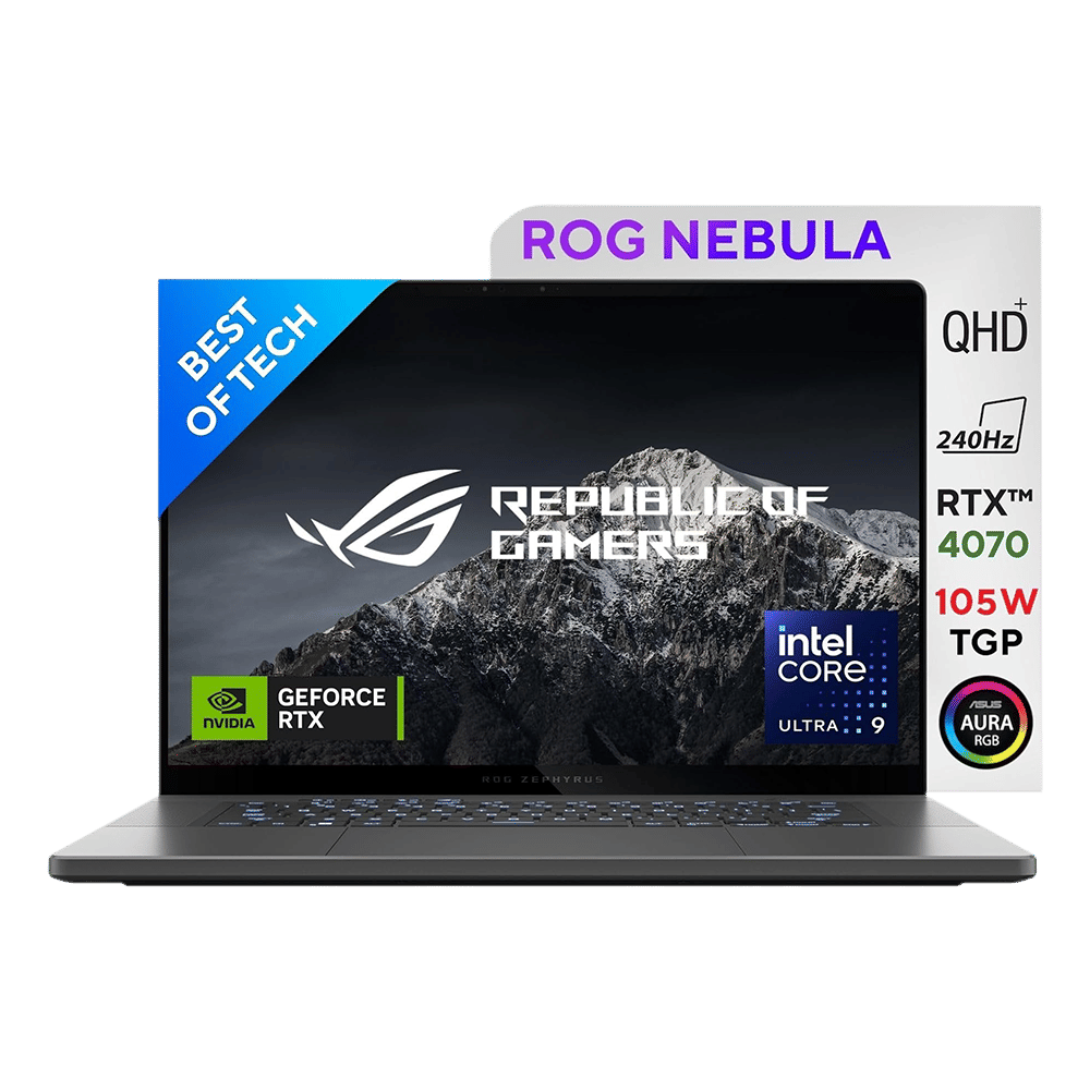 ASUS ROG Zephyrus G16 GU605MI-QP253WS Intel Core Ultra 9 Gaming Laptop (32GB, 1TB SSD, Windows 11 Home, 8GB Graphics, 16 inch 240 Hz 2.5K WQXGA IPS Display, NVIDIA GeForce RTX 4070, MS Office Home and Student 2021, Eclipse Gray, 1.85 KG)_17