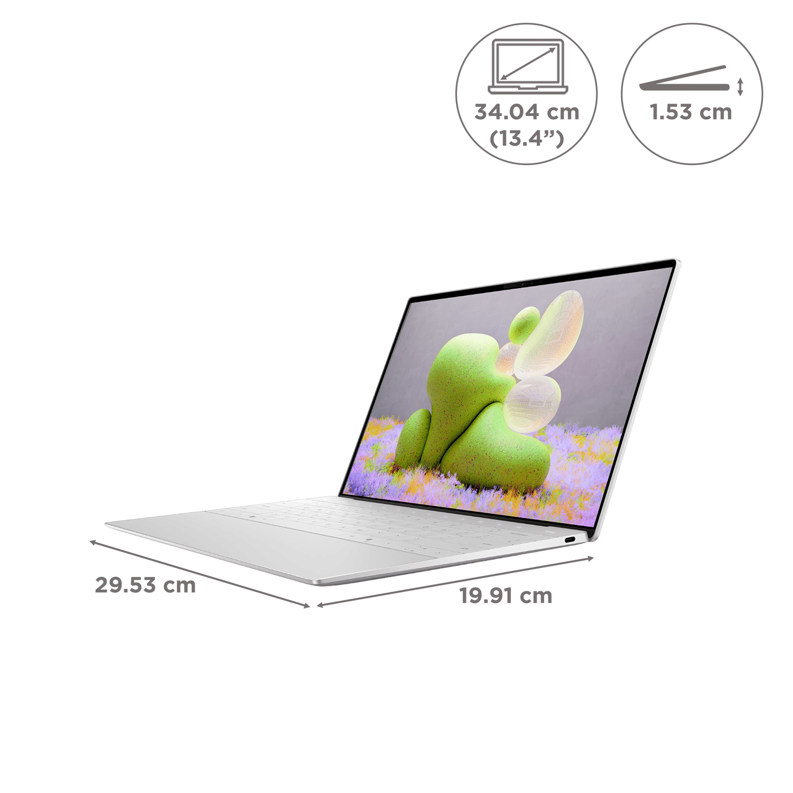 DELL XPS 13 Intel Core Ultra 7 Thin and Light Laptop (16GB, 512GB SSD, Windows 11 Home, 13.4 inch FHD Plus Display, MS Office Home & Student 2021, Platinum, 1.19 KG)_2