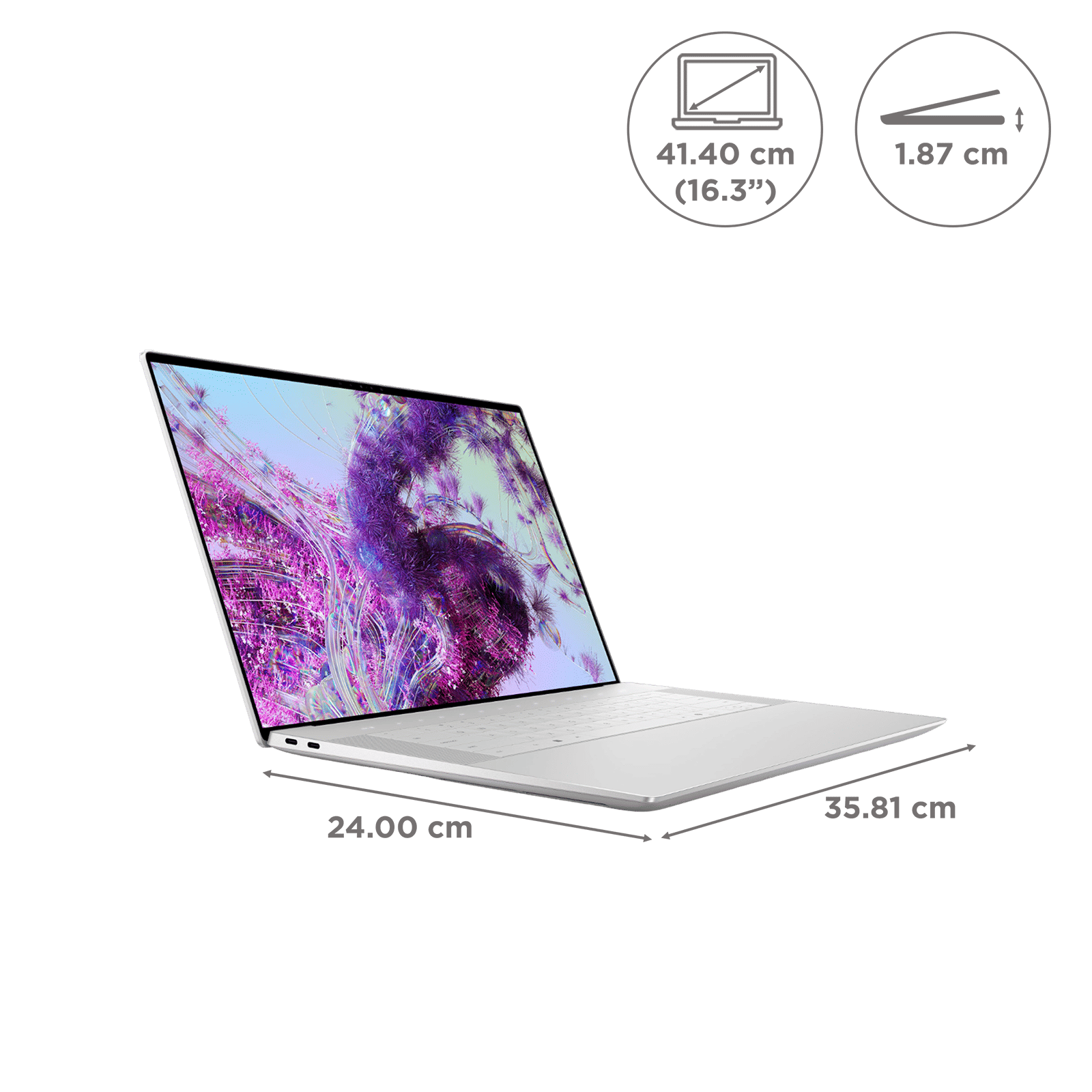 DELL XPS 16 Intel Core Ultra 9 Touchscreen Laptop (32GB, 1TB SSD, Windows 11 Home, 8GB Graphics, 16.3 inch OLED Display, MS Office & Student 2021, Platinum, 2.20 KG)_2