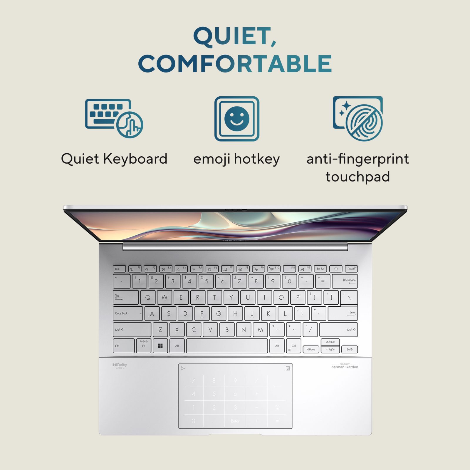 ASUS Zenbook 14 UX3405MA-PZ551WS Intel Evo Core Ultra 5 Touchscreen Thin & Light Laptop (16GB, 1TB SSD, Windows 11 Home, MS Office Home and Student 2021, 14 inch 3K OLED Display, Foggy Silver, 1.28 KG) ASUS Zenbook 14 UX3405MA-PZ551WS Intel Evo Core Ultra 5 Touchscreen Thin & Light Laptop (16GB, 1TB SSD, Windows 11 Home, MS Office Home and Student 2021, 14 inch 3K OLED Display, Foggy Silver, 1.28 KG)_19