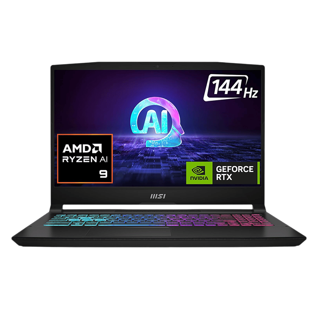 MSI Katana A15 AI B8VF-447IN AMD Ryzen 9 8945HS Gaming Laptop (16GB, 512GB SSD, Windows 11 Home, 8GB Graphics, 15.6 inch 144 Hz FHD Display, NVIDIA GeForce RTX 4060, MS Office 2021, Black, 2.25 KG) MSI Katana A15 AI B8VF-447IN AMD Ryzen 9 8945HS Gaming Laptop (16GB, 512GB SSD, Windows 11 Home, 8GB Graphics, 15.6 inch 144 Hz FHD Display, NVIDIA GeForce RTX 4060, MS Office 2021, Black, 2.25 KG)_1