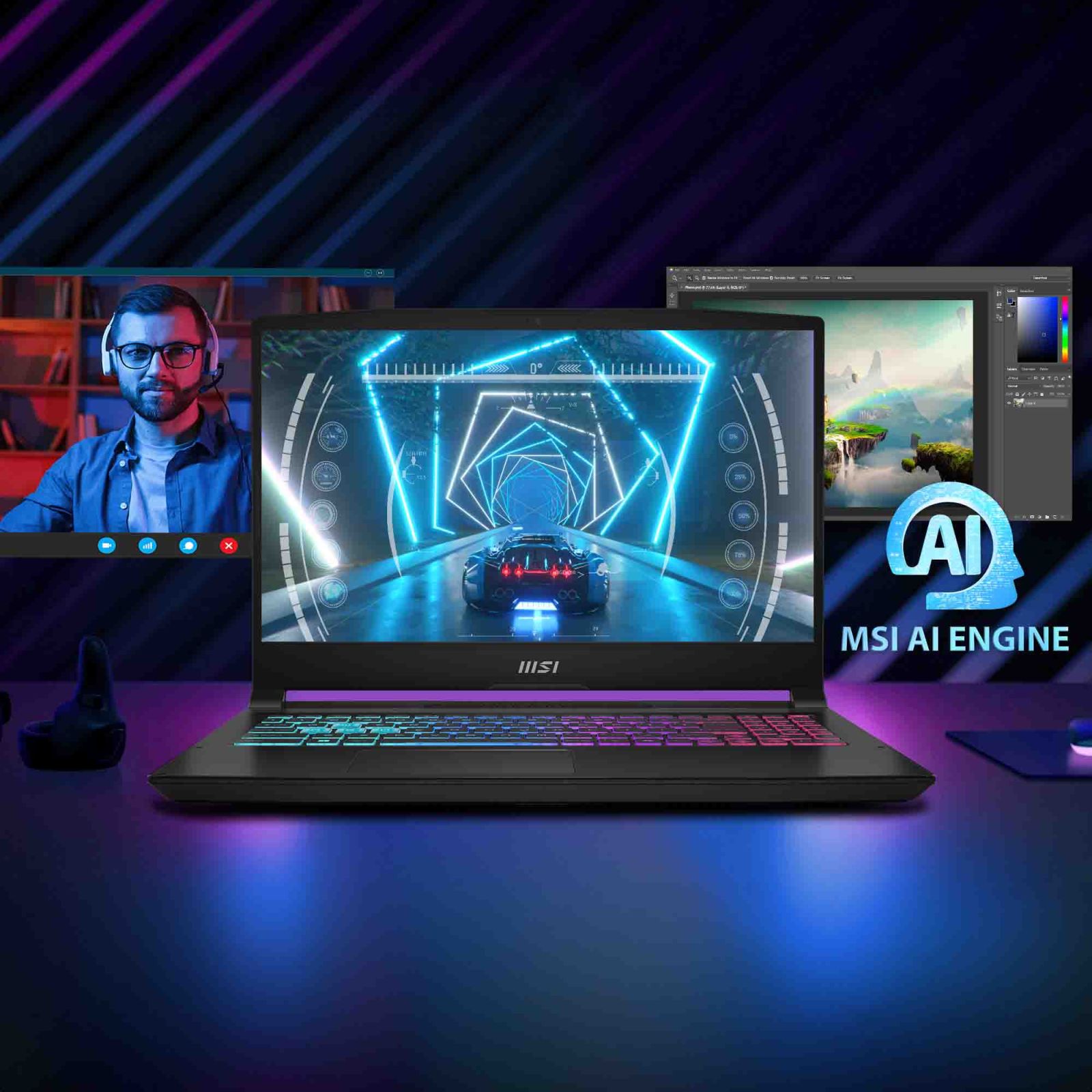 MSI Katana A15 AI B8VF-447IN AMD Ryzen 9 8945HS Gaming Laptop (16GB, 512GB SSD, Windows 11 Home, 8GB Graphics, 15.6 inch 144 Hz FHD Display, NVIDIA GeForce RTX 4060, MS Office 2021, Black, 2.25 KG) MSI Katana A15 AI B8VF-447IN AMD Ryzen 9 8945HS Gaming Laptop (16GB, 512GB SSD, Windows 11 Home, 8GB Graphics, 15.6 inch 144 Hz FHD Display, NVIDIA GeForce RTX 4060, MS Office 2021, Black, 2.25 KG)_16