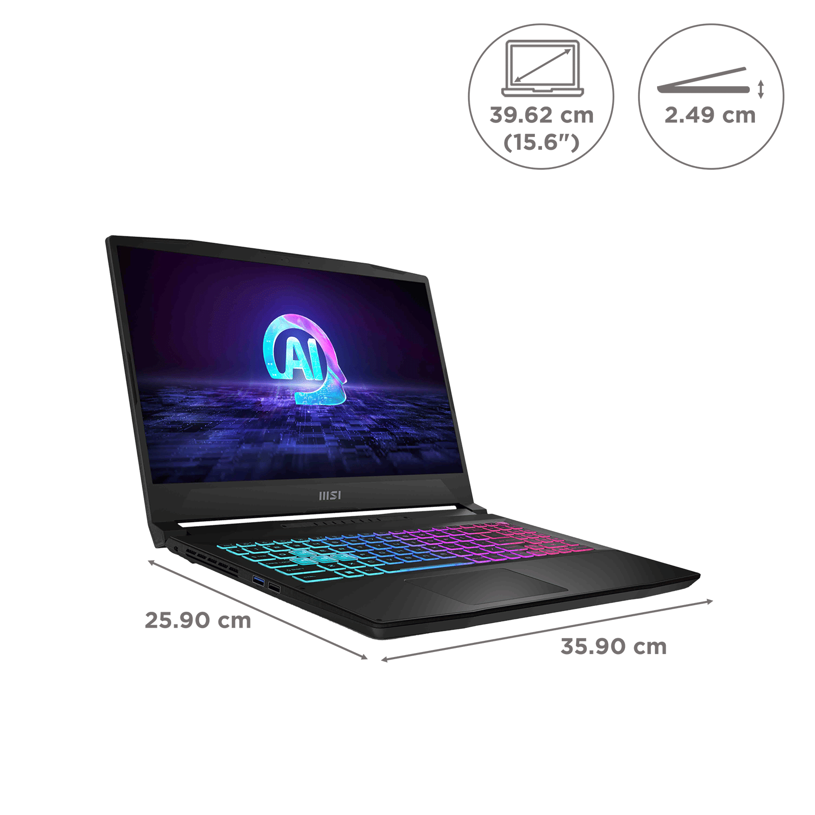 MSI Katana A15 AI B8VF-447IN AMD Ryzen 9 8945HS Gaming Laptop (16GB, 512GB SSD, Windows 11 Home, 8GB Graphics, 15.6 inch 144 Hz FHD Display, NVIDIA GeForce RTX 4060, MS Office 2021, Black, 2.25 KG) MSI Katana A15 AI B8VF-447IN AMD Ryzen 9 8945HS Gaming Laptop (16GB, 512GB SSD, Windows 11 Home, 8GB Graphics, 15.6 inch 144 Hz FHD Display, NVIDIA GeForce RTX 4060, MS Office 2021, Black, 2.25 KG)_2