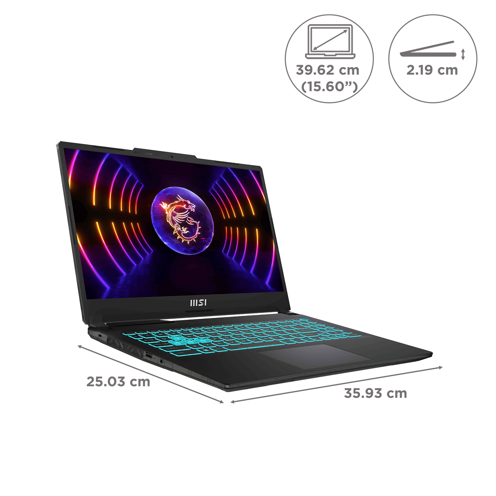 MSI Cyborg 15 A13VFK 1079IN Intel Core i7 13th Gen Gaming Laptop (16GB, 512GB SSD, Windows 11 Home, 8GB Graphics, 15.6 inch 144 Hz FHD Display, NVIDIA GeForce RTX 4060, MS Office Home & Student 2021, Translucent Black, 1.98 KG) MSI Cyborg 15 A13VFK 1079IN Intel Core i7 13th Gen Gaming Laptop (16GB, 512GB SSD, Windows 11 Home, 8GB Graphics, 15.6 inch 144 Hz FHD Display, NVIDIA GeForce RTX 4060, MS Office Home & Student 2021, Translucent Black, 1.98 KG)_2
