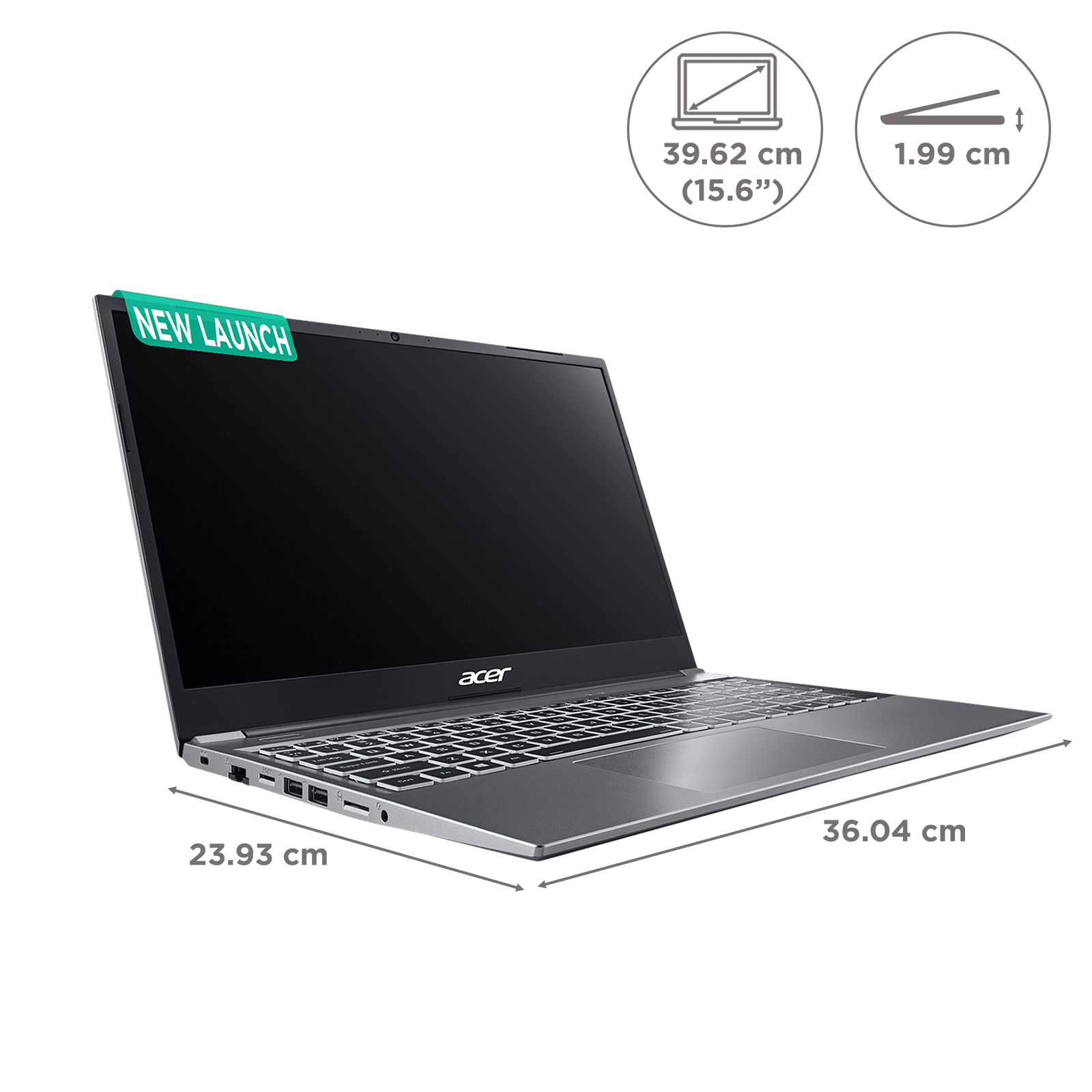 acer Aspire Lite Intel Core i7 12th Gen Thin & Light Laptop (16GB, 512GB SSD, Windows 11 Home, 15.6 inch Full HD IPS Display, Steel Gray, 1.59 KG)_2