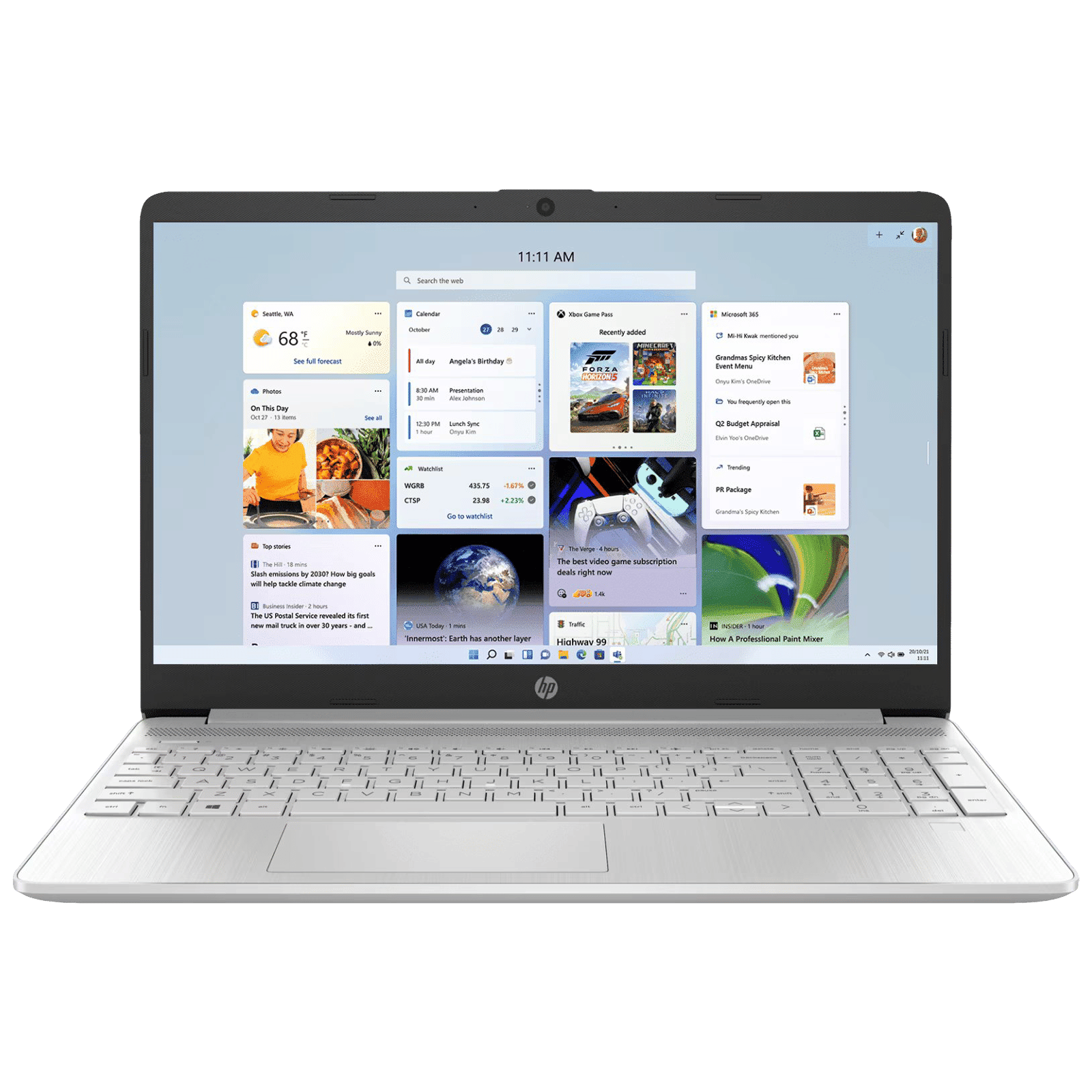 HP 15s fq5330TU Intel Core i5 12th Generation Thin & Light Laptop (16GB, 512GB SSD, Windows 11 Home, 15.6 inch Diagonal Full HD Display,  MS Office 2021, Natural Silver, 1.69 kg) _1