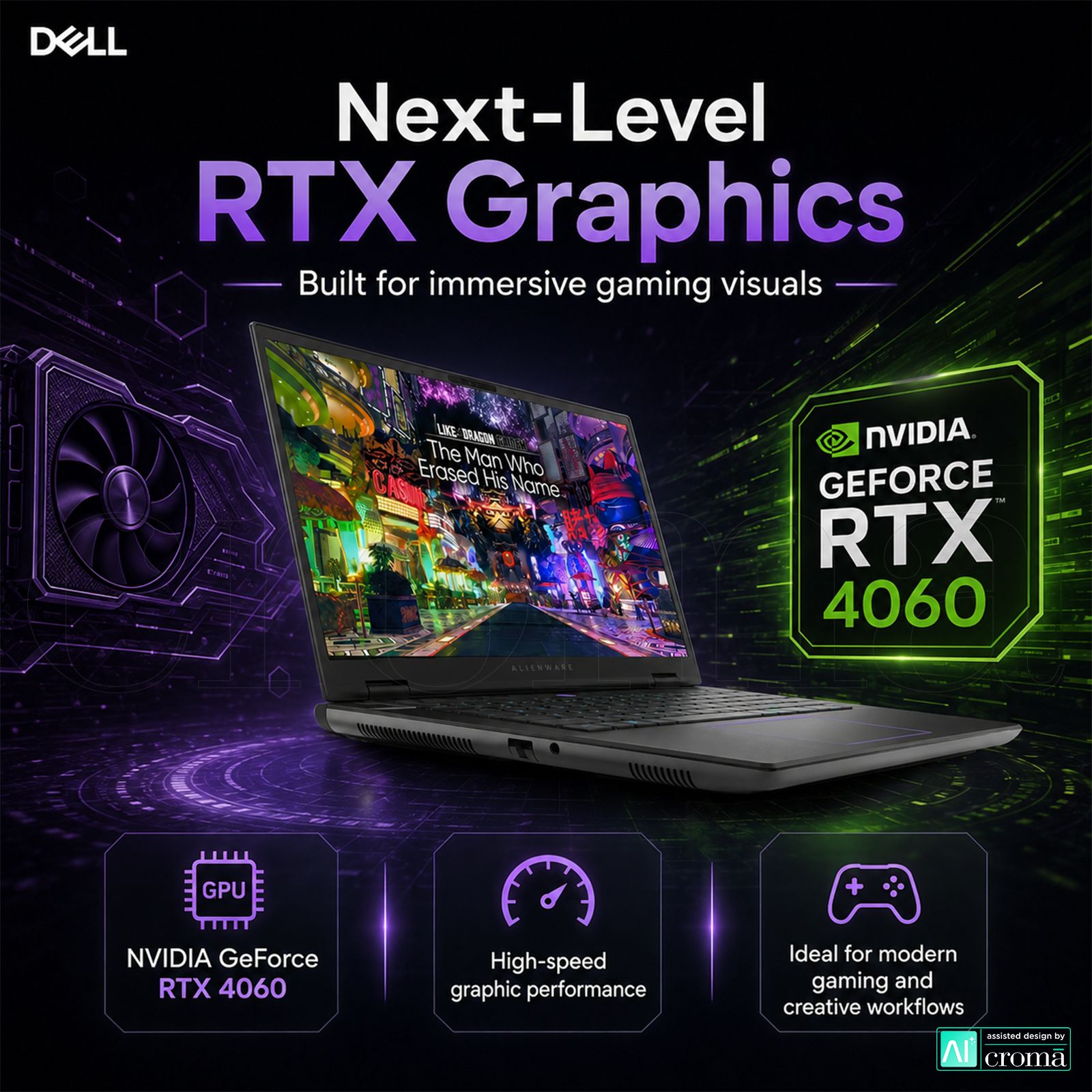 DELL Alienware m16 R2 Intel Core Ultra 9 Gaming Laptop (16GB, 1TB SSD, Windows 11 Home, 8GB Graphics, 16 inch 240 Hz QHD Plus Display, NVIDIA GeForce RTX 4060, MS Office Home & Student 2021, Dark Metallic Moon, 2.61 KG) DELL Alienware m16 R2 Intel Core Ultra 9 Gaming Laptop (16GB, 1TB SSD, Windows 11 Home, 8GB Graphics, 16 inch 240 Hz QHD Plus Display, NVIDIA GeForce RTX 4060, MS Office Home & Student 2021, Dark Metallic Moon, 2.61 KG)_5