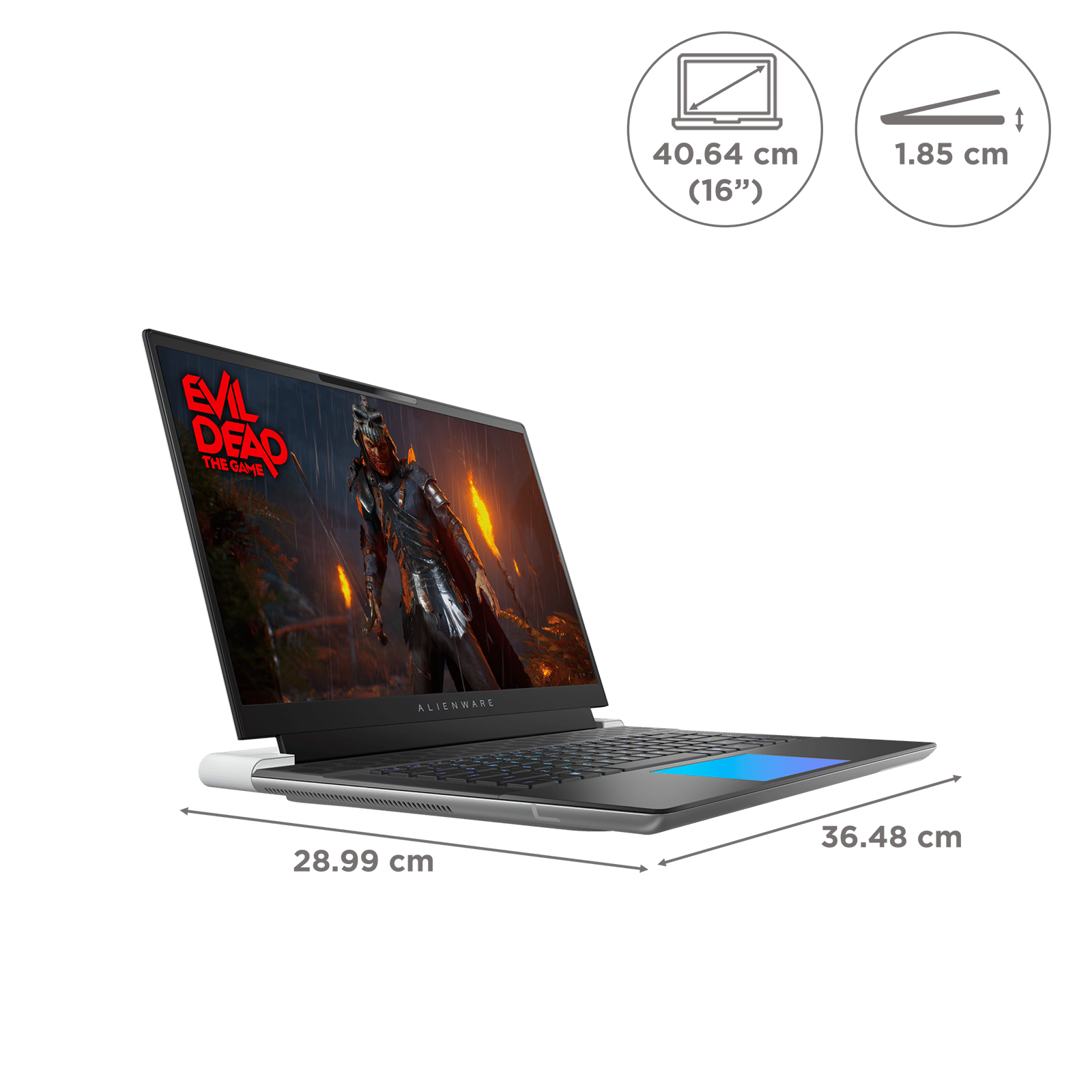 DELL Alienware x16 R2 Intel Core Ultra 9 Gaming Laptop (32GB, 1TB SSD, Windows 11 Home, 16GB Graphics, 16 inch 240 Hz QHD Plus Display, NVIDIA GeForce RTX 4090, MS Office Home & Student 2021, Lunar Light, 2.72 KG)_2