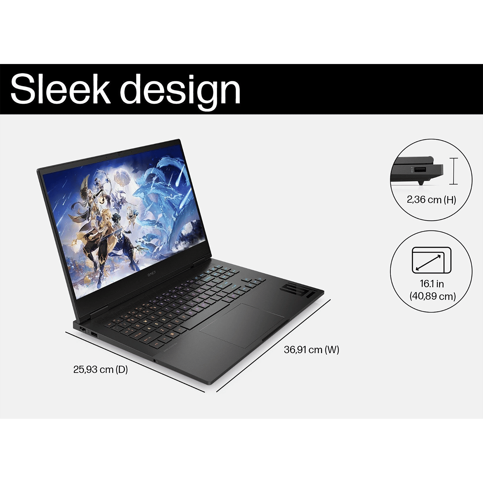 HP Omen 16 wd0012TX Intel Core i7 13th Gen Gaming Laptop (16GB, 1TB SSD, Windows 11 Home, 8GB Graphics, 16.1 inch 144 Hz FHD Display, NVIDIA GeForce RTX 4060, MS Office 2021, Shadow Black, 2.35 KG) HP Omen 16 wd0012TX Intel Core i7 13th Gen Gaming Laptop (16GB, 1TB SSD, Windows 11 Home, 8GB Graphics, 16.1 inch 144 Hz FHD Display, NVIDIA GeForce RTX 4060, MS Office 2021, Shadow Black, 2.35 KG)_11