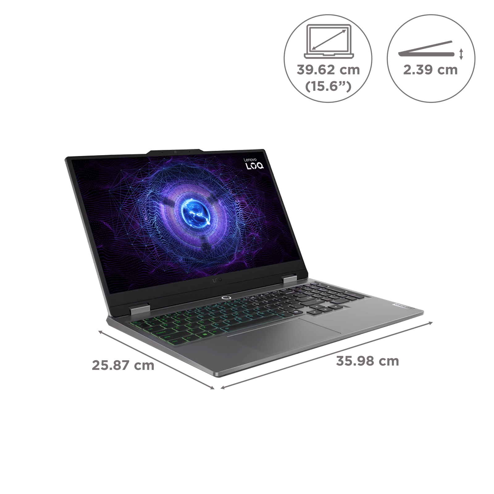 Lenovo LOQ 15ARP9 AMD Ryzen 7 Gaming Laptop (24GB, 512GB SSD, Windows 11 Home, 6GB Graphics, 15.6 inch 144 Hz Full HD IPS Display, NVIDIA GeForce RTX 4050, MS Office 2021, Luna Grey, 2.38 KG) Lenovo LOQ 15ARP9 AMD Ryzen 7 Gaming Laptop (24GB, 512GB SSD, Windows 11 Home, 6GB Graphics, 15.6 inch 144 Hz Full HD IPS Display, NVIDIA GeForce RTX 4050, MS Office 2021, Luna Grey, 2.38 KG)_2