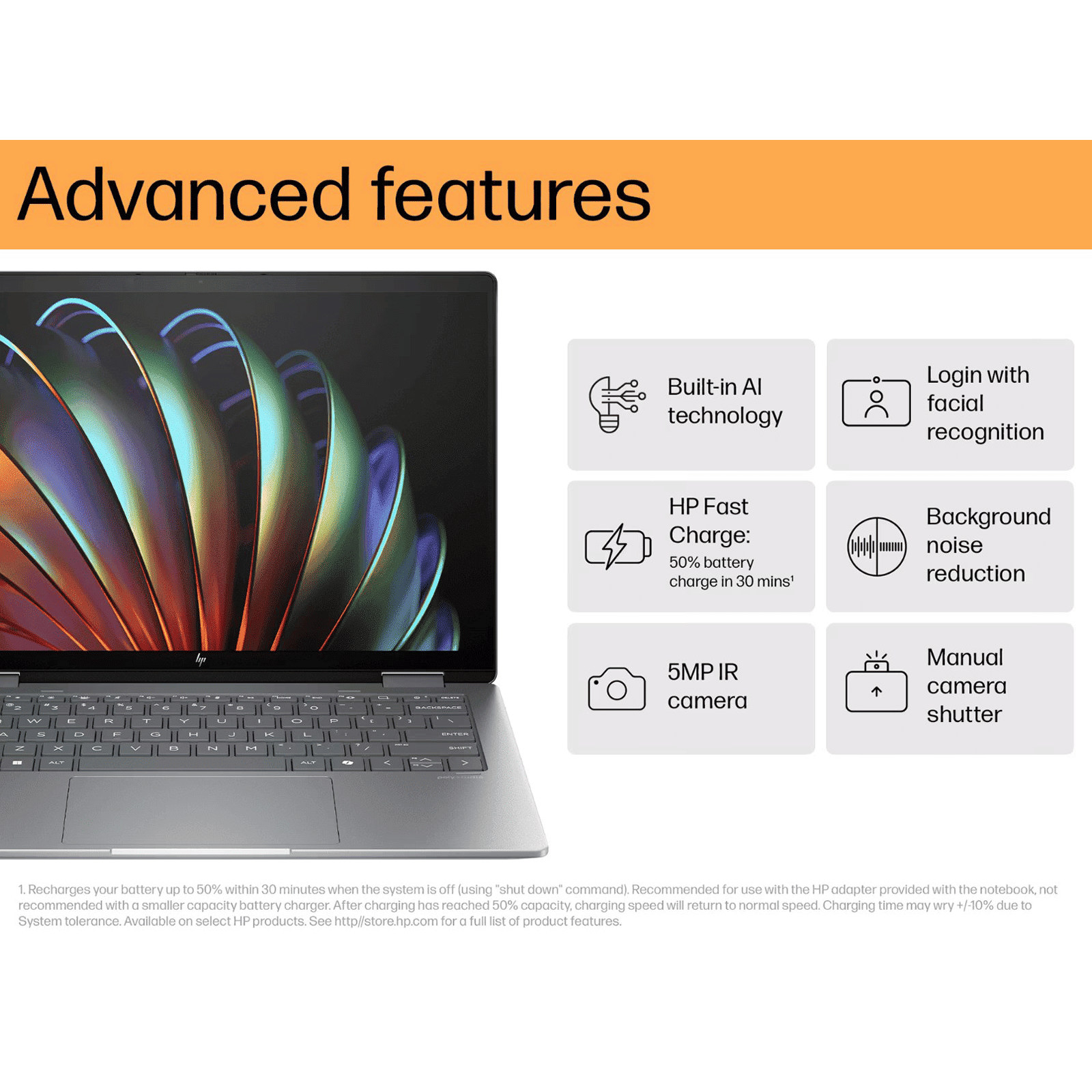 HP Envy x360 14-fa0052AU AMD Ryzen 7 Touchscreen 2 in 1 Laptop (16GB, 512GB SSD, Windows 11 Home, 14 inch WUXGA IPS Display, MS Office 2021, Mineral Silver, 1.44 KG) HP Envy x360 14-fa0052AU AMD Ryzen 7 Touchscreen 2 in 1 Laptop (16GB, 512GB SSD, Windows 11 Home, 14 inch WUXGA IPS Display, MS Office 2021, Mineral Silver, 1.44 KG)_11