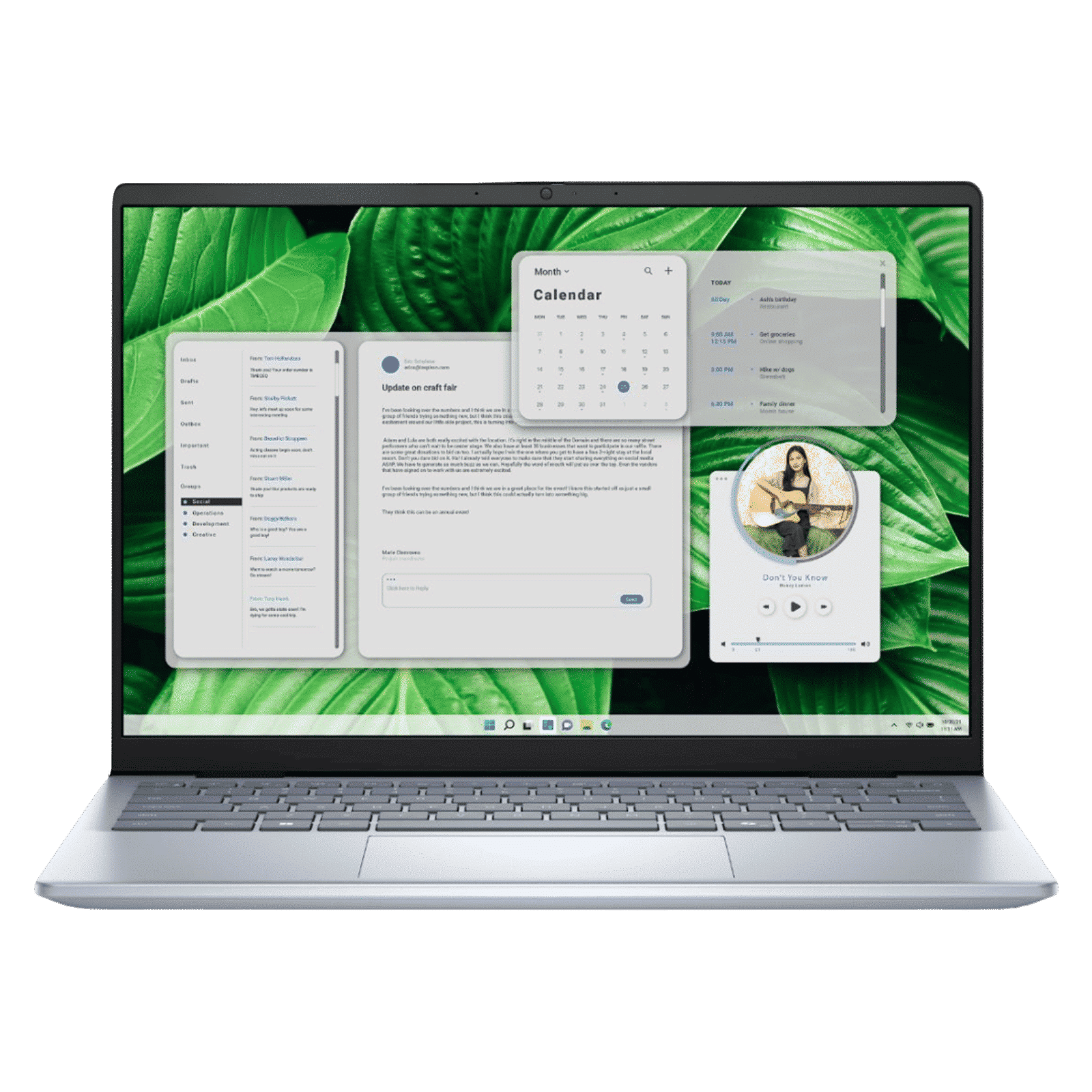 DELL Inspiron 5445 AMD Ryzen 5 8540U 8th Gen Thin & Light Laptop (16GB, 512GB SSD, Windows 11 Home, 14 inch FHD Plus Display, MS Office 2021, Ice Blue, 1.61 KG)_1