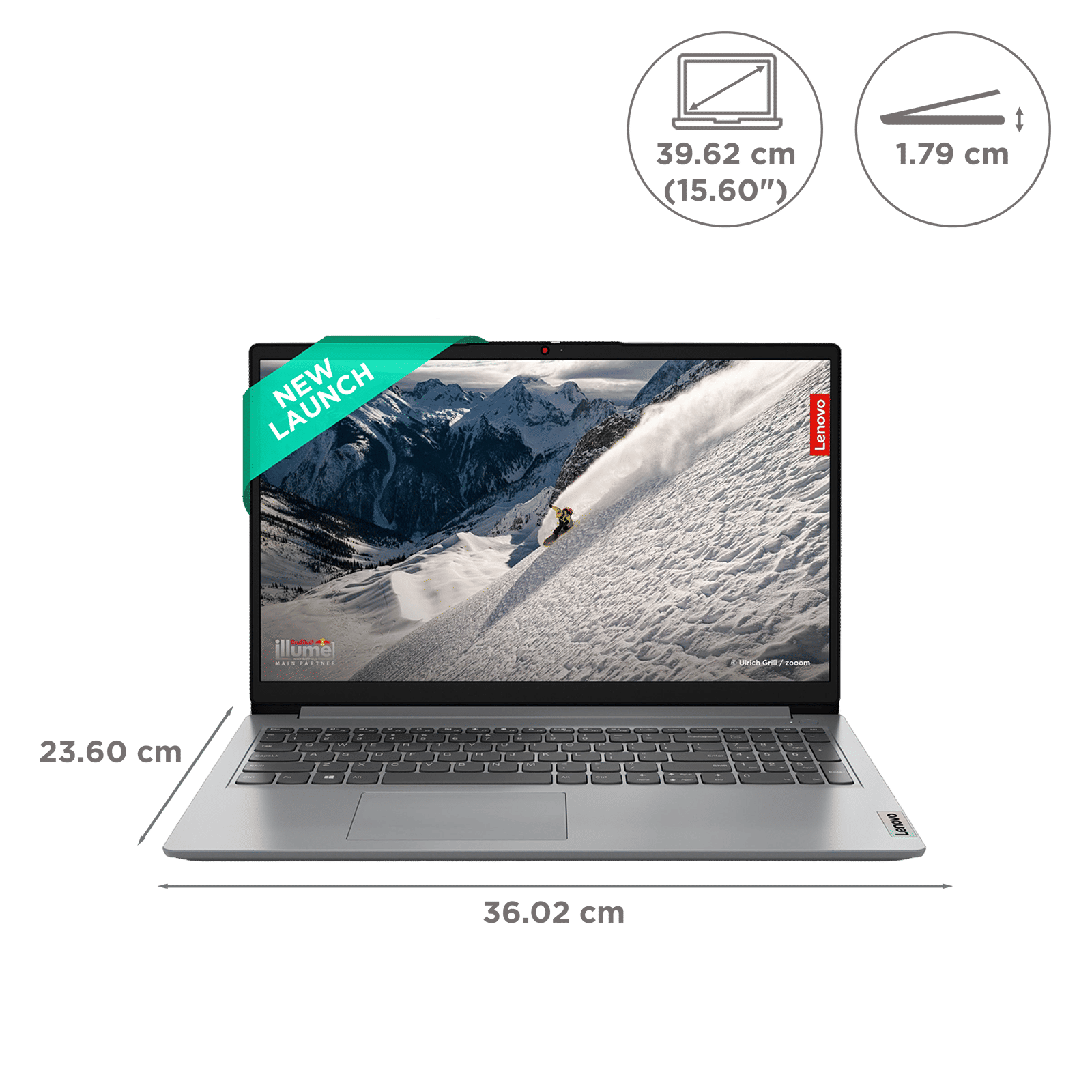 Lenovo IdeaPad 1 15IGL7 Intel Celeron Laptop (8GB, 512GB SSD, Windows 11 Home, 15.6 inch HD Display, MS Office 2021, Cloud Grey, 1.54 KG)_2