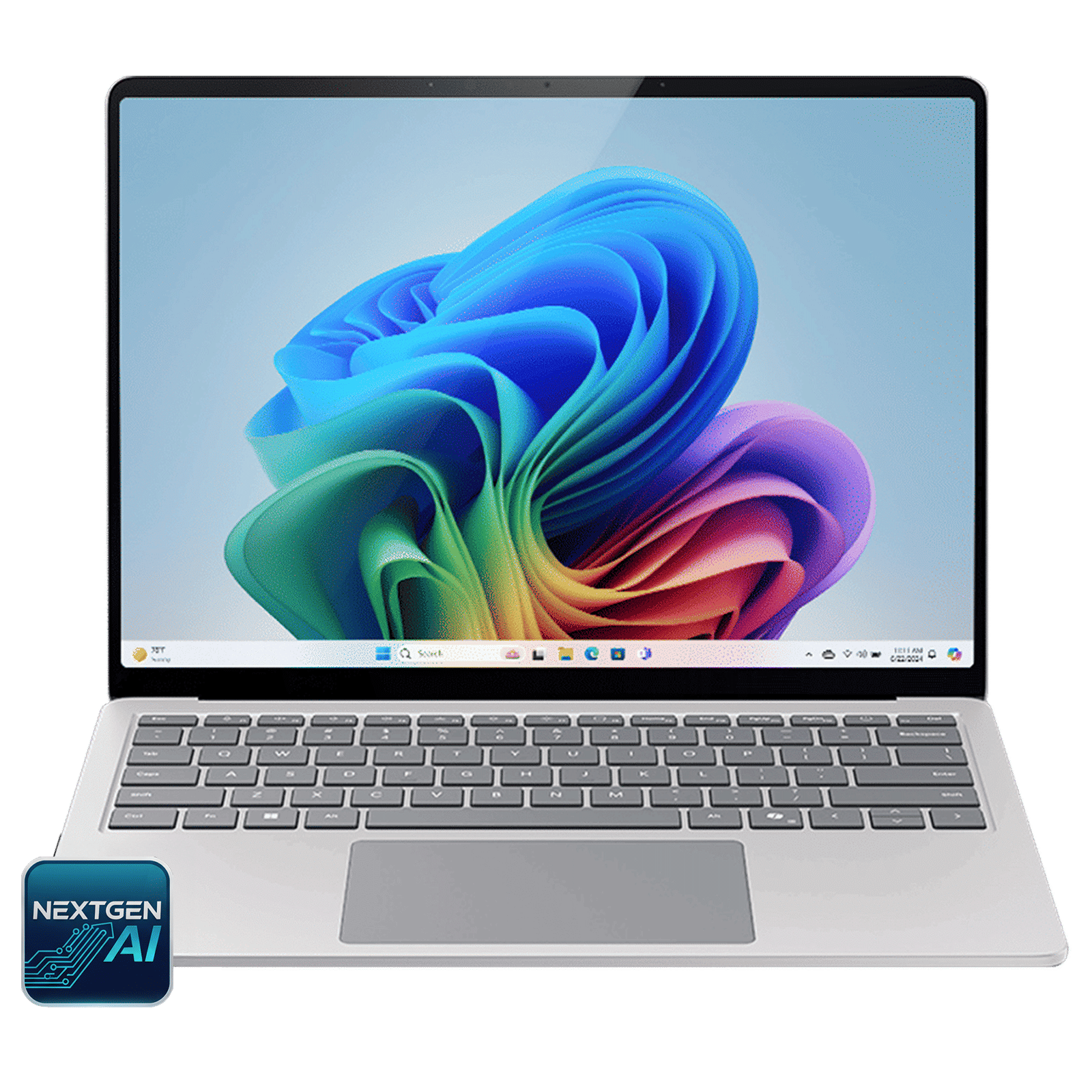 Microsoft Surface 7th Edition Snapdragon X Plus Touchscreen Ultra Thin Laptop (16GB, 256GB SSD, Windows 11 Home, 13.8 inch LCD Display, Microsoft 365 for 6 Months, Platinum, 1.34 KG)_1