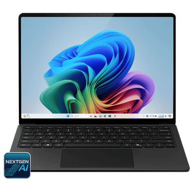 Microsoft Surface 7th Edition Snapdragon X Elite Touchscreen Ultra Thin Laptop (16GB, 512GB SSD, Windows 11 Home, 15 inch LCD Display, Microsoft 365 for 6 Months, Black, 1.66 KG)