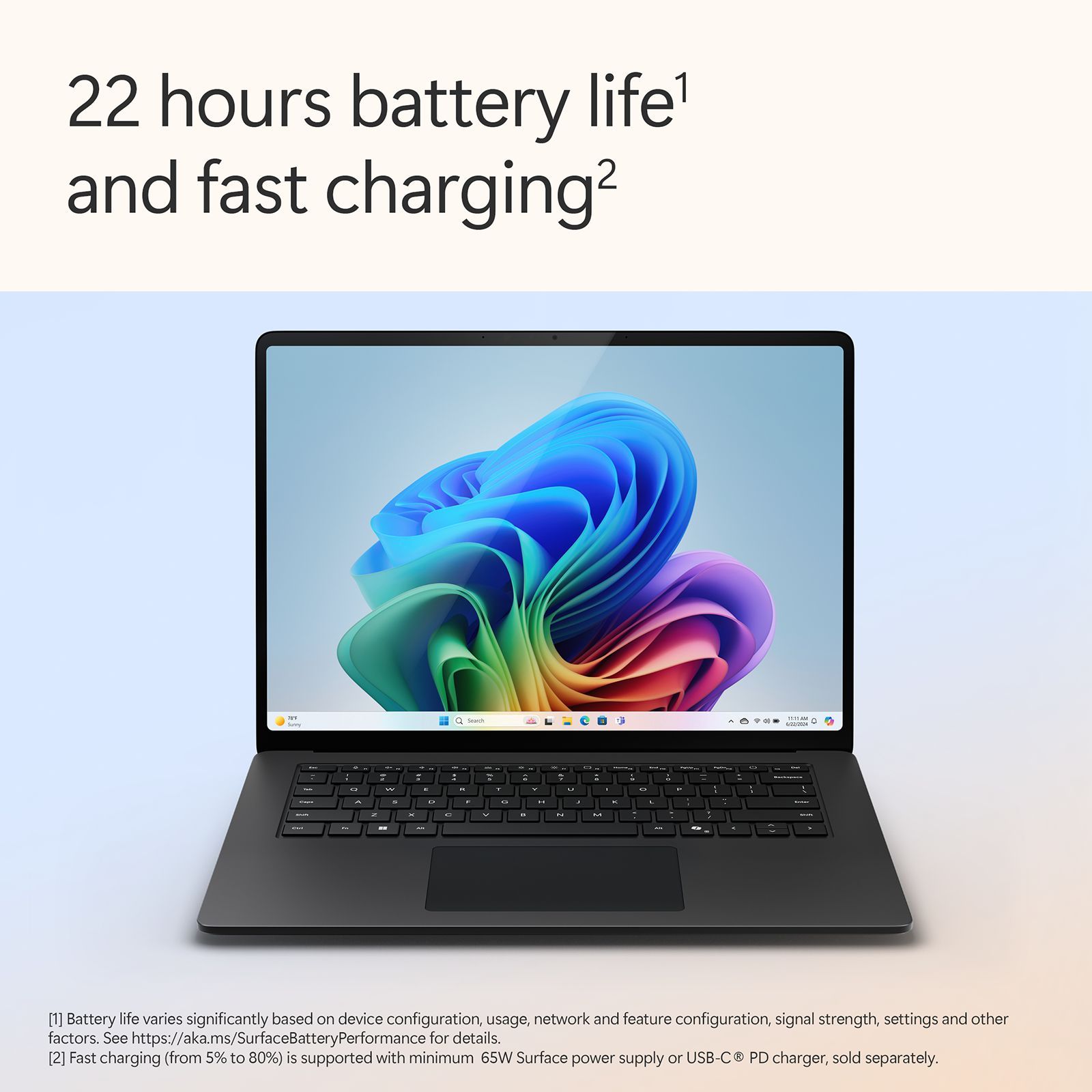 Microsoft Surface 7th Edition Snapdragon X Elite Touchscreen Ultra Thin Laptop (16GB, 512GB SSD, Windows 11 Home, 15 inch LCD Display, Microsoft 365 for 6 Months, Black, 1.66 KG) Microsoft Surface 7th Edition Snapdragon X Elite Touchscreen Ultra Thin Laptop (16GB, 512GB SSD, Windows 11 Home, 15 inch LCD Display, Microsoft 365 for 6 Months, Black, 1.66 KG)_4