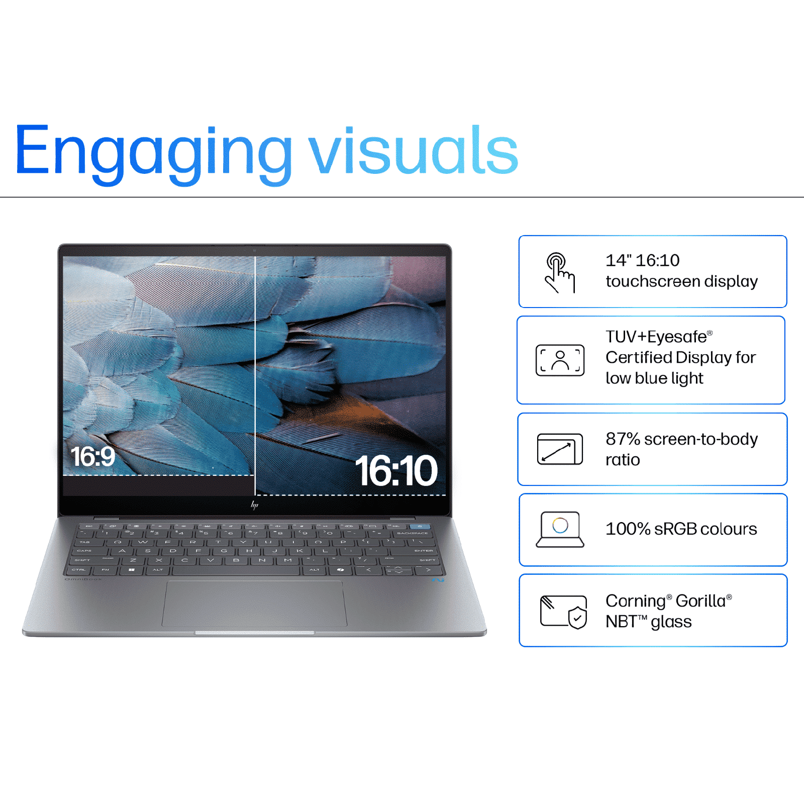 HP OmniBook X 14-fe0121QU Snapdragon X Elite Touchscreen Thin & Light Laptop (16GB, 1TB SSD, Next-Gen Windows, 14 inch 2.2K IPS Display, MS Office 2021, Meteor Silver, 1.34 KG) HP OmniBook X 14-fe0121QU Snapdragon X Elite Touchscreen Thin & Light Laptop (16GB, 1TB SSD, Next-Gen Windows, 14 inch 2.2K IPS Display, MS Office 2021, Meteor Silver, 1.34 KG)_3