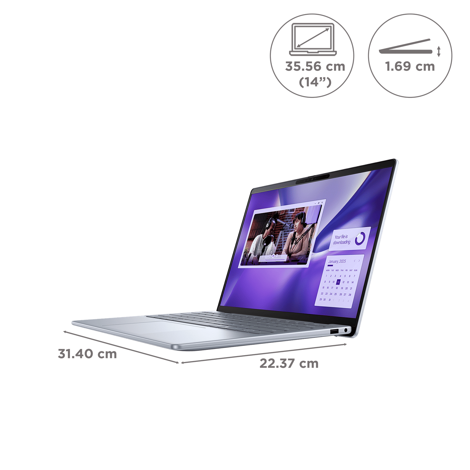 DELL Inspiron 14 Plus Snapdragon X Plus Touchscreen Thin & Light Laptop (16GB, 1TB SSD, Windows 11 Home, 14 inch QHD Plus IPS Display, MS Office 2021, Ice Blue, 1.40 KG) DELL Inspiron 14 Plus Snapdragon X Plus Touchscreen Thin & Light Laptop (16GB, 1TB SSD, Windows 11 Home, 14 inch QHD Plus IPS Display, MS Office 2021, Ice Blue, 1.40 KG)_2