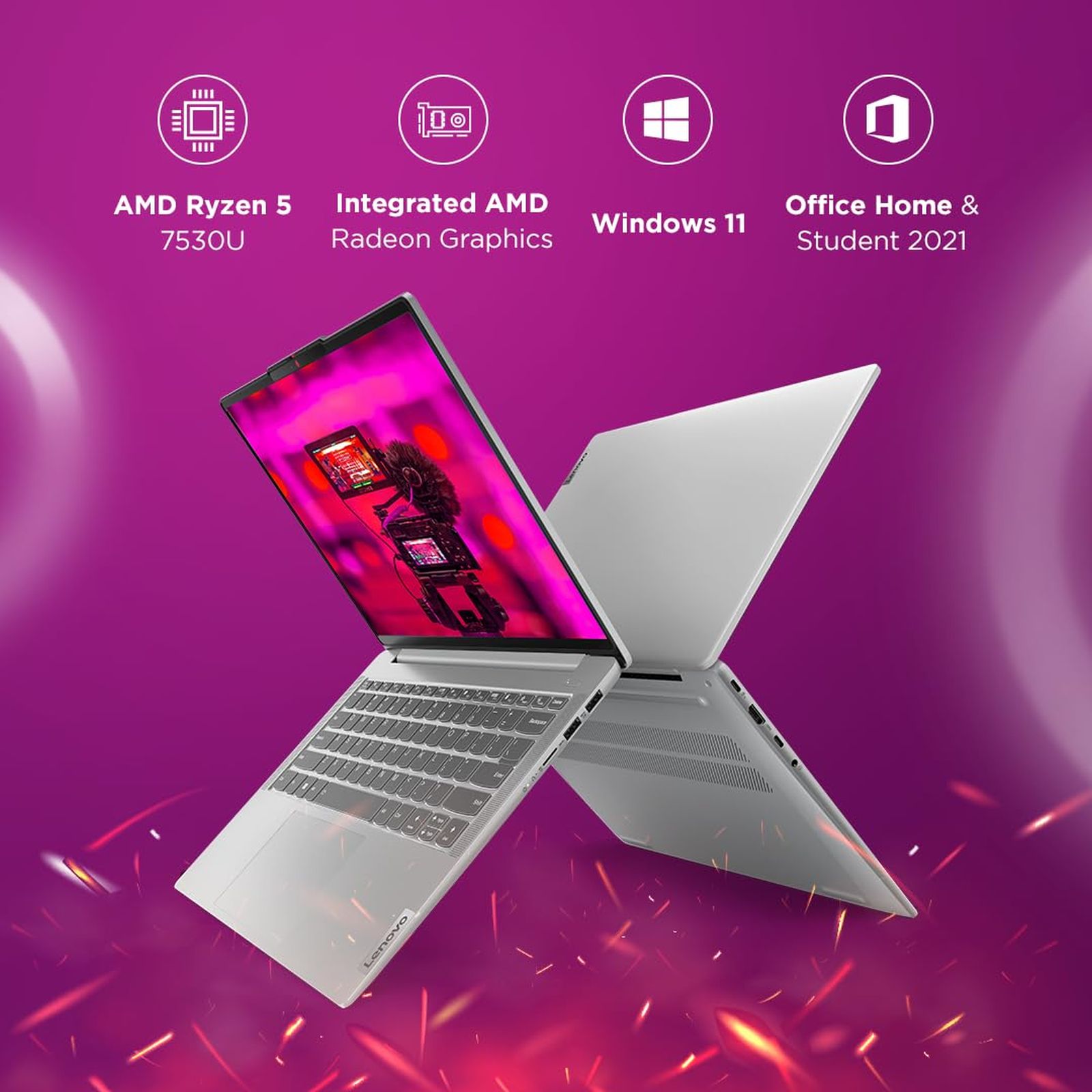 Lenovo IdeaPad Slim 5 14ABR8 AMD Ryzen 5 Thin & Light Laptop (16GB, 1TB SSD, Windows 11 Home, 14 inch WUXGA OLED Display, MS Office 2021, Cloud Grey, 1.46 KG) Lenovo IdeaPad Slim 5 14ABR8 AMD Ryzen 5 Thin & Light Laptop (16GB, 1TB SSD, Windows 11 Home, 14 inch WUXGA OLED Display, MS Office 2021, Cloud Grey, 1.46 KG)_9