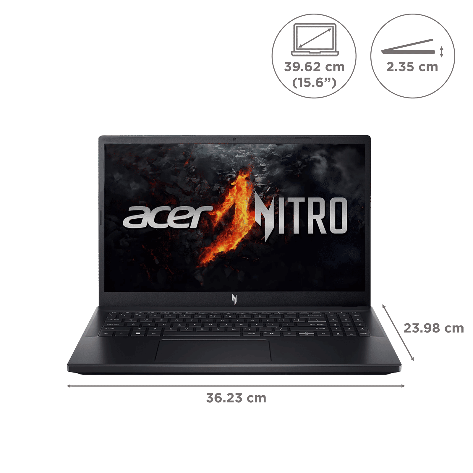 acer NITRO V ANV15-41 AMD Ryzen 7 Gaming Laptop (16GB, 512GB SSD, Windows 11 Home, 6GB Graphics, 15.6 inch 144 Hz Full HD Display, NVIDIA GeForce RTX 3050, Obsidian Black, 2.1 KG)_2