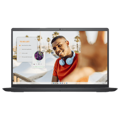 DELL Inspiron 15 3535 AMD Ryzen 5 7520U Thin & Light Laptop (8GB, 51GB SSD, Windows 11 Home, 15.6 inch Full HD IPS Display, MS Office, Carbon Black, 1.62 KG)