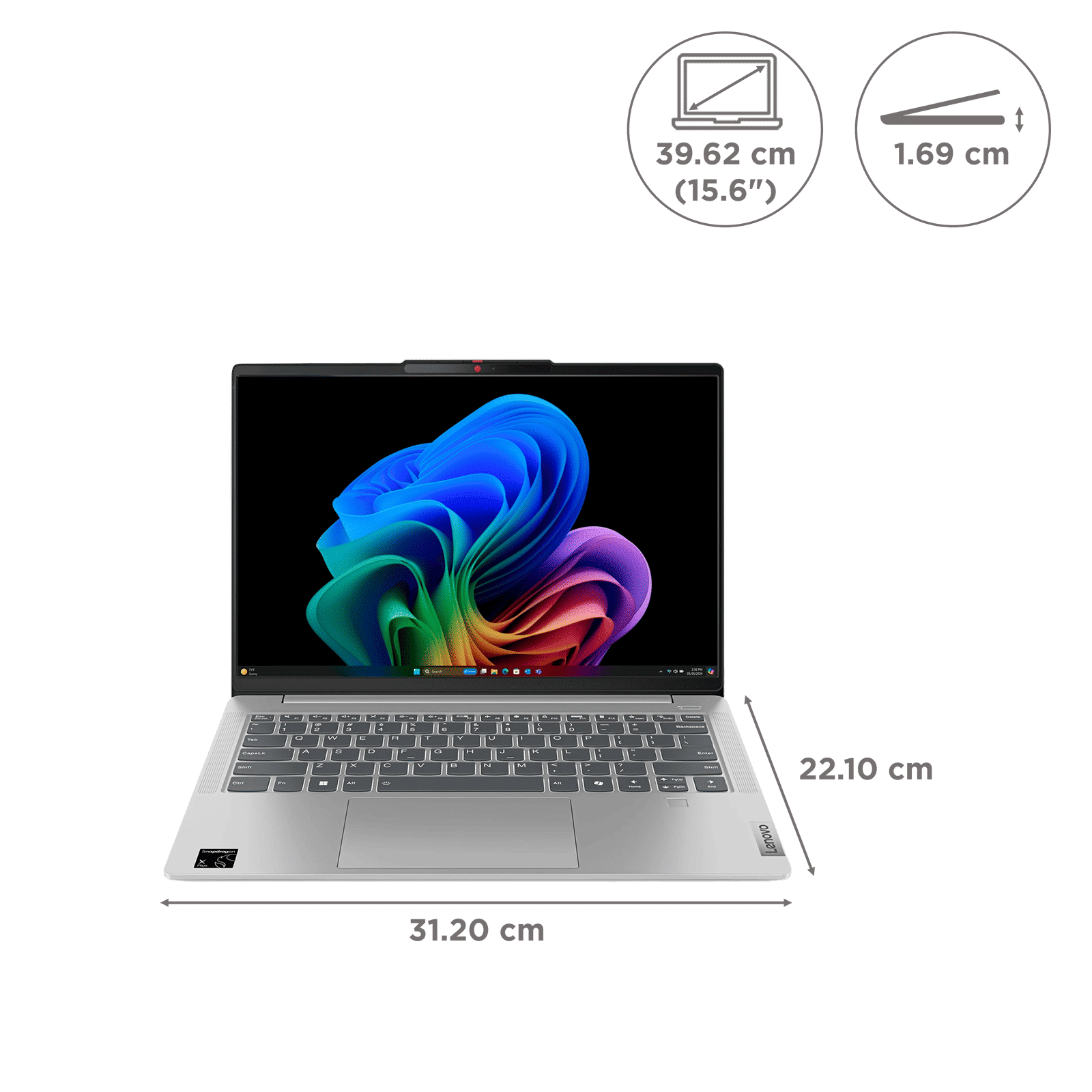 Lenovo Ideapad Slim 5x Snapdragon X Plus 9th Gen Thin & Light Laptop (16GB, 1TB SSD, Windows 11 Home, 14 inch WUXGA IPS Display, MS Office 2021, Cloud Grey, 1.48 KG) Lenovo Ideapad Slim 5x Snapdragon X Plus 9th Gen Thin & Light Laptop (16GB, 1TB SSD, Windows 11 Home, 14 inch WUXGA IPS Display, MS Office 2021, Cloud Grey, 1.48 KG)_3