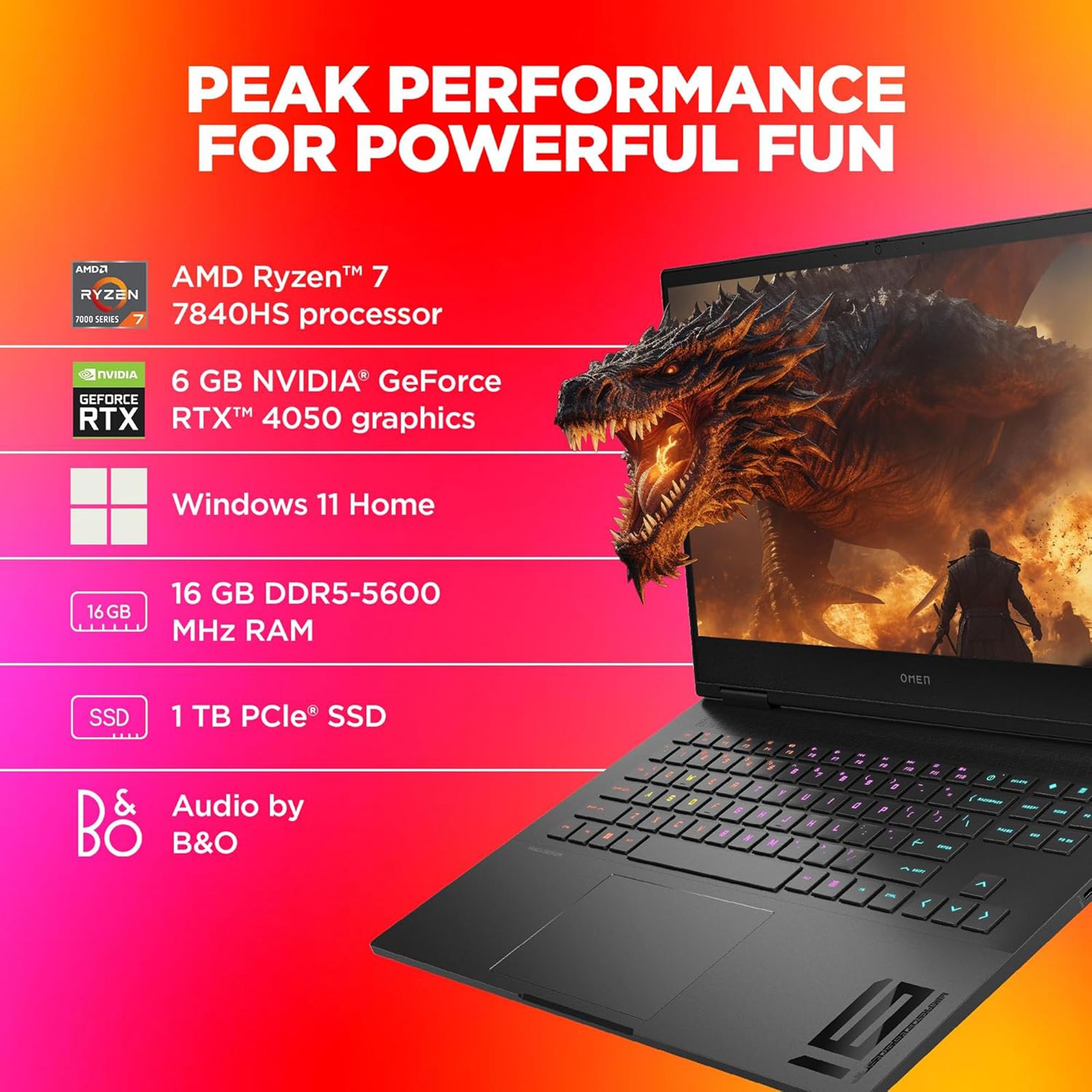 HP OMEN 16-xd0015AX AMD Ryzen 7-7840HS Gaming Laptop (16GB, 1TB SSD, Windows 11 Home, 6GB Graphics, 16.1 inch 165 Hz Full HD Display, NVIDIA GeForce RTX 4050, MS Office 2021, Shadow Black, 2.37 KG) HP OMEN 16-xd0015AX AMD Ryzen 7-7840HS Gaming Laptop (16GB, 1TB SSD, Windows 11 Home, 6GB Graphics, 16.1 inch 165 Hz Full HD Display, NVIDIA GeForce RTX 4050, MS Office 2021, Shadow Black, 2.37 KG)_13