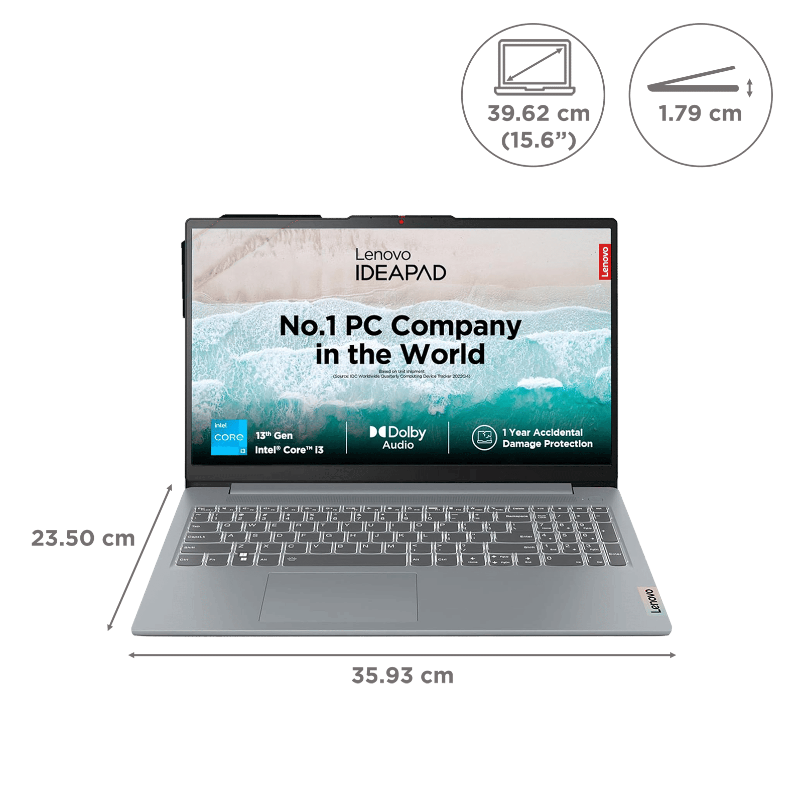 Lenovo Ideapad Slim 3 15IRU8 Intel Core i3 13th Gen Thin & Light Laptop (8GB, 512GB SSD, Windows 11 Home, 15.6 inch Full HD IPS Display, MS Office 2021, Arctic Grey, 1.62 KG) Lenovo Ideapad Slim 3 15IRU8 Intel Core i3 13th Gen Thin & Light Laptop (8GB, 512GB SSD, Windows 11 Home, 15.6 inch Full HD IPS Display, MS Office 2021, Arctic Grey, 1.62 KG)_2