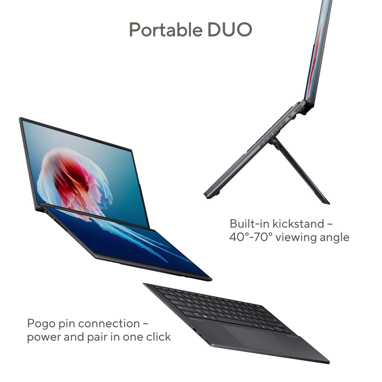 ASUS Zenbook Duo Intel Core Ultra 9 285H Touchscreen Laptop (32GB, 1TB SSD, Windows 11 Home, 14 inch OLED Display, MS Office Home 2024, Inkwell Gray, 1.65 KG) ASUS Zenbook Duo Intel Core Ultra 9 285H Touchscreen Laptop (32GB, 1TB SSD, Windows 11 Home, 14 inch OLED Display, MS Office Home 2024, Inkwell Gray, 1.65 KG)_13