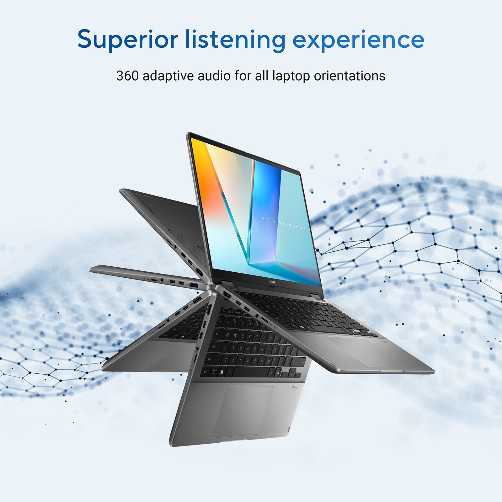 ASUS Vivobook 1 Flip Intel Core Ultra 7 256V Touchscreen 2-in-1 Laptop (16GB, 512GB SSD, Windows 11 Home, 14 inch OLED Display, MS Office Home 2024, Matte Gray, 1.57 KG) ASUS Vivobook 1 Flip Intel Core Ultra 7 256V Touchscreen 2-in-1 Laptop (16GB, 512GB SSD, Windows 11 Home, 14 inch OLED Display, MS Office Home 2024, Matte Gray, 1.57 KG)_7