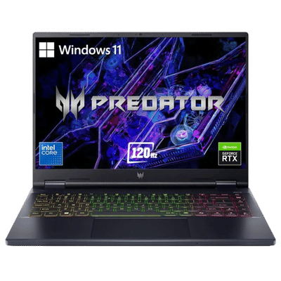 acer Predator Helios Neo 14 Intel Core Ultra
                      7 Gaming Laptop (16GB, 1TB SSD, Windows 11 Home,
                      6GB Graphics, 14.5 inch 120 Hz WUXGA IPS Display,
                      NVIDIA Geforce RTX 4050, MS Office, Abyssal Black,
                      1.99 KG)