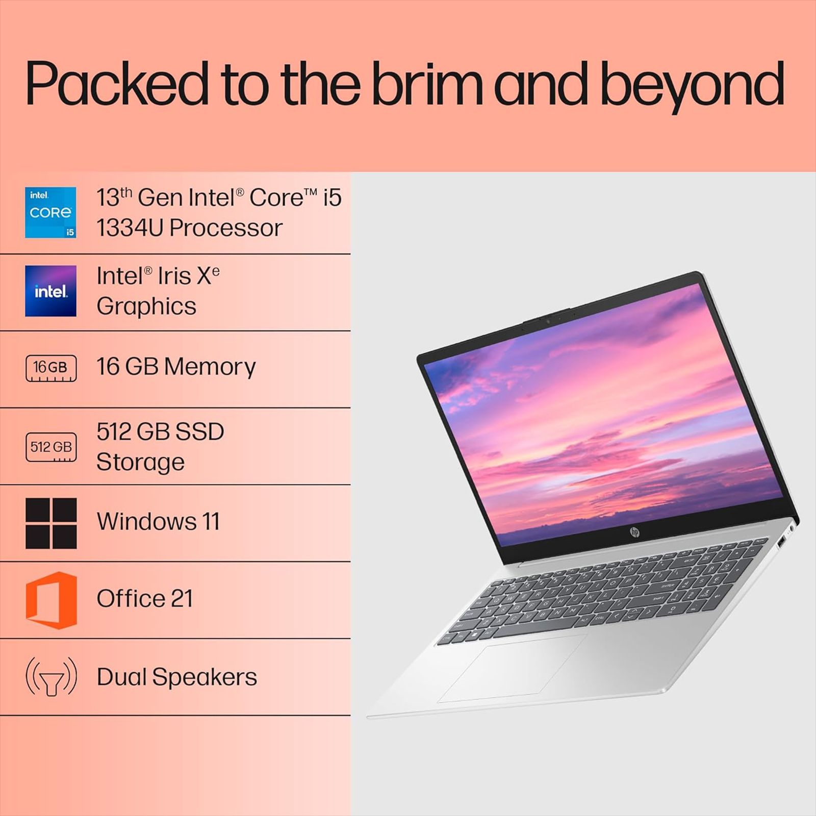 HP 15-fd0492TU Intel Core i5 13th Gen Thin & Light Laptop (16GB, 512GB SSD, Windows 11 Home, 15.6 inch Full HD Display, MS Office 2021, Natural Silver, 1.59 KG) HP 15-fd0492TU Intel Core i5 13th Gen Thin & Light Laptop (16GB, 512GB SSD, Windows 11 Home, 15.6 inch Full HD Display, MS Office 2021, Natural Silver, 1.59 KG)_7